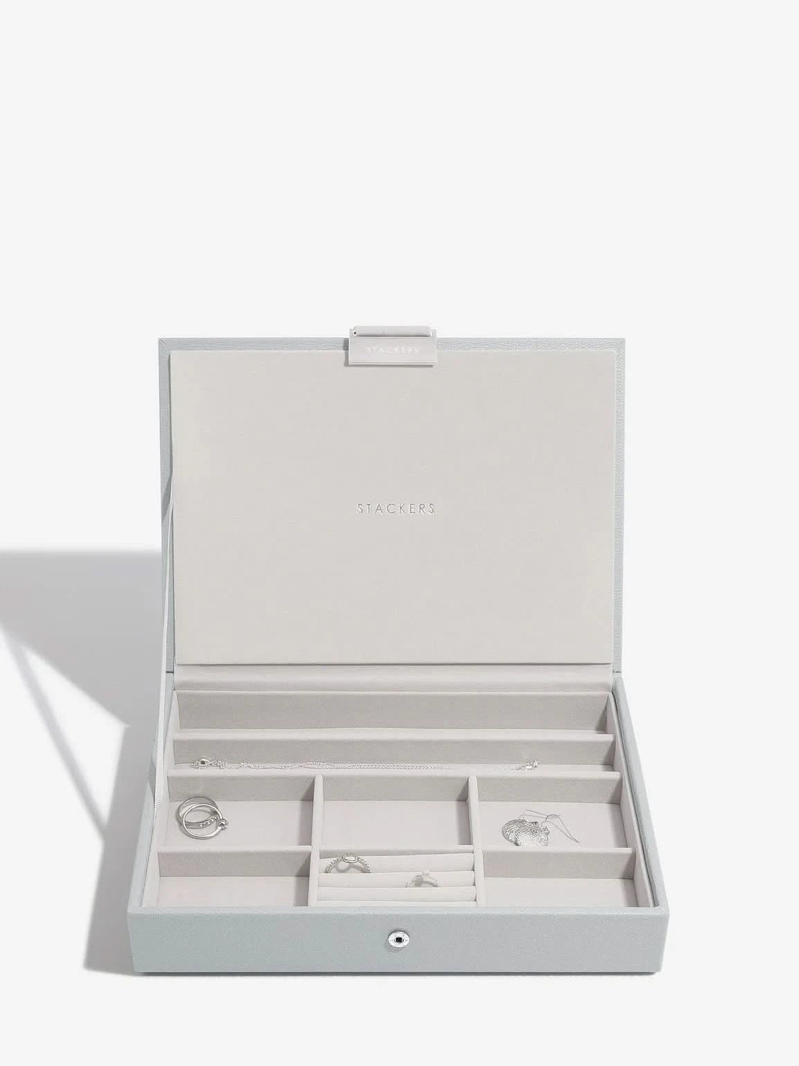 Stackers Deksel voor Klassieke Juwelendoos Grijs - Mystackers
