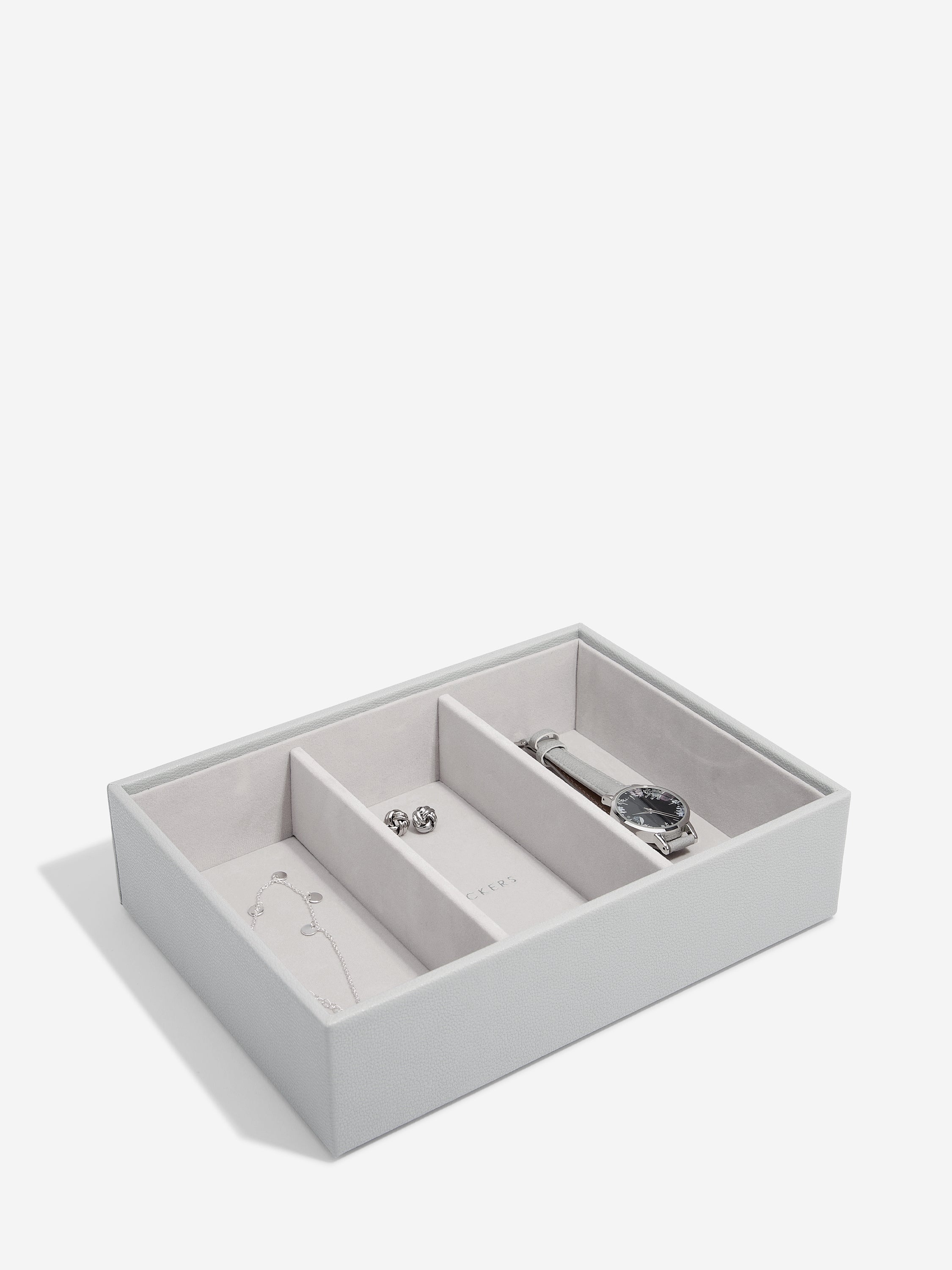 Stackers Watch & Accessory Layer for Classic Jewellery Box Grey