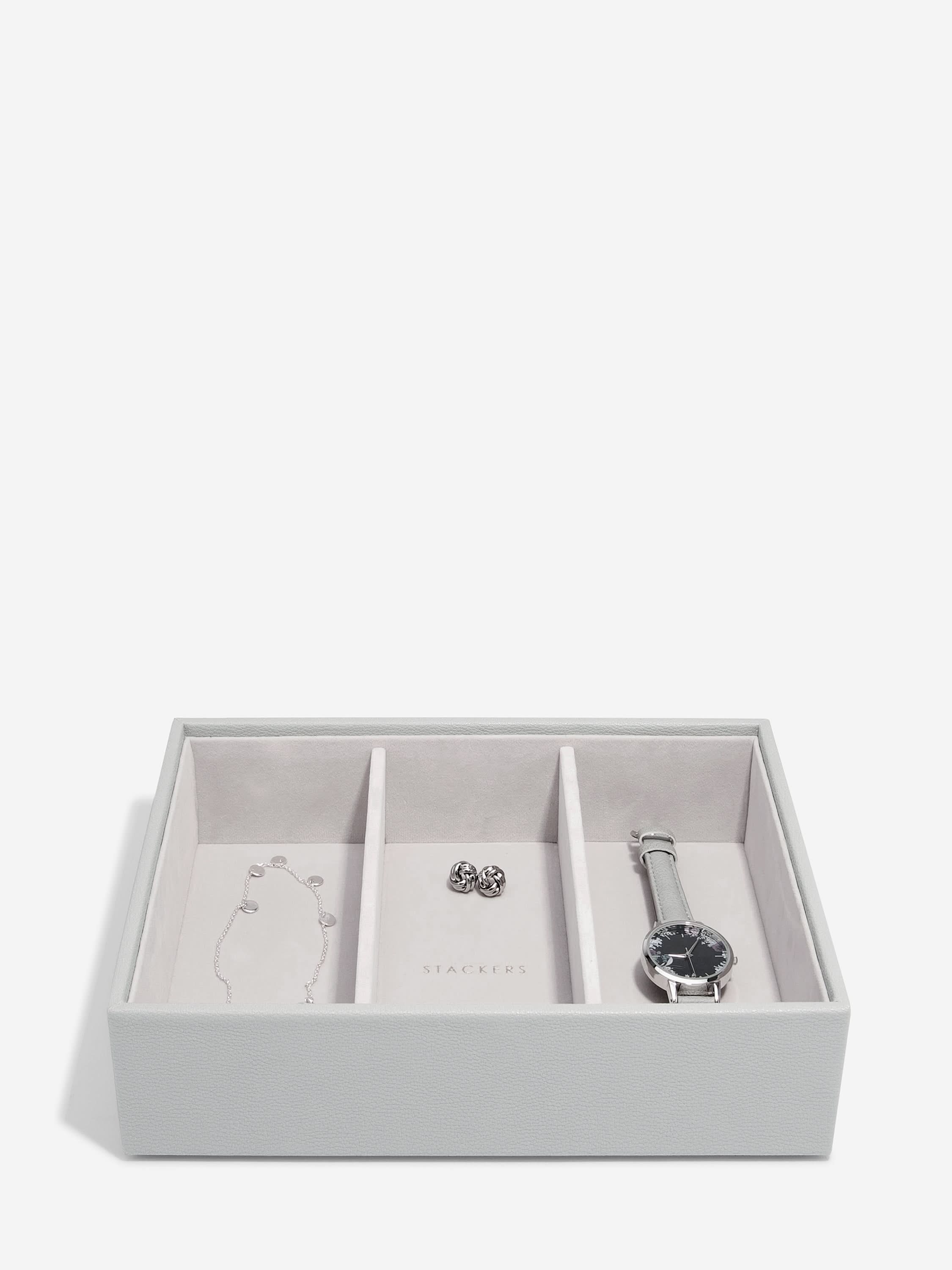 Stackers Horloge & Accessoirelaag voor Klassieke Juwelendoos Grijs - Mystackers