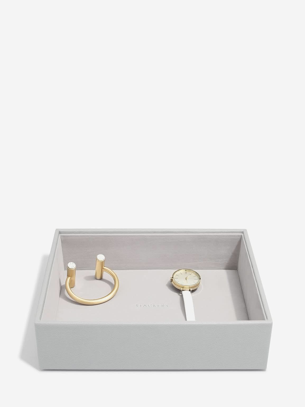 Stackers diepe Sieradenlaag voor Klassieke Juwelendoos Grijs - Mystackers