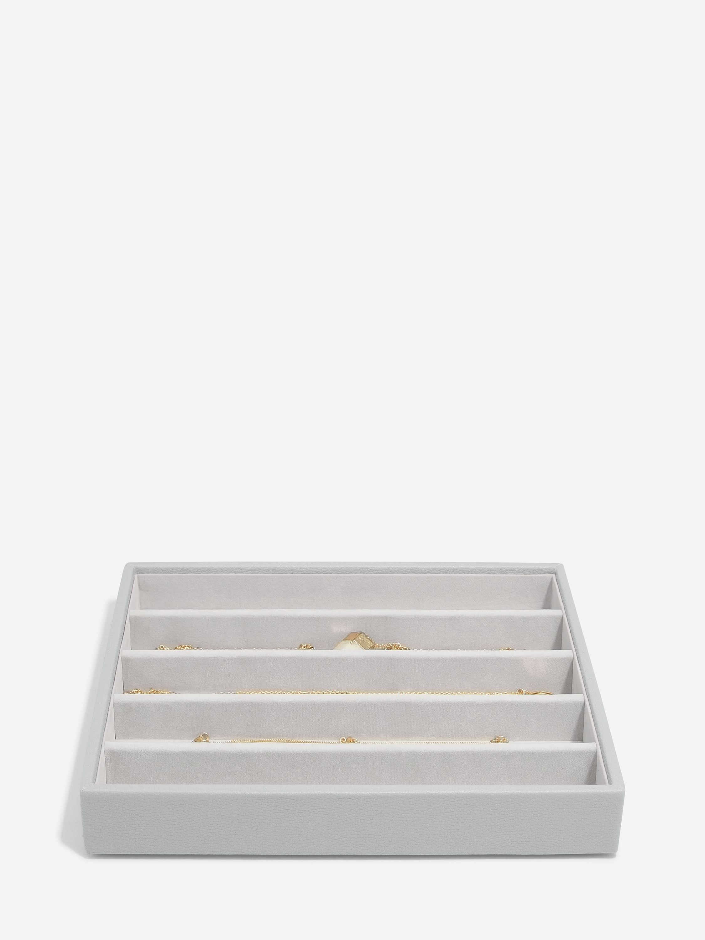 Stackers Halskettingenlaag voor Klassieke Juwelendoos Grijs - Mystackers