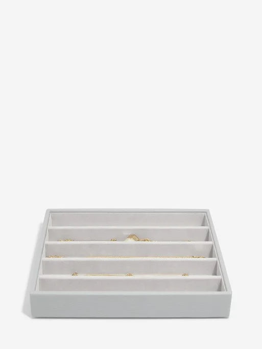 Stackers Halskettingenlaag voor Klassieke Juwelendoos Grijs - Mystackers