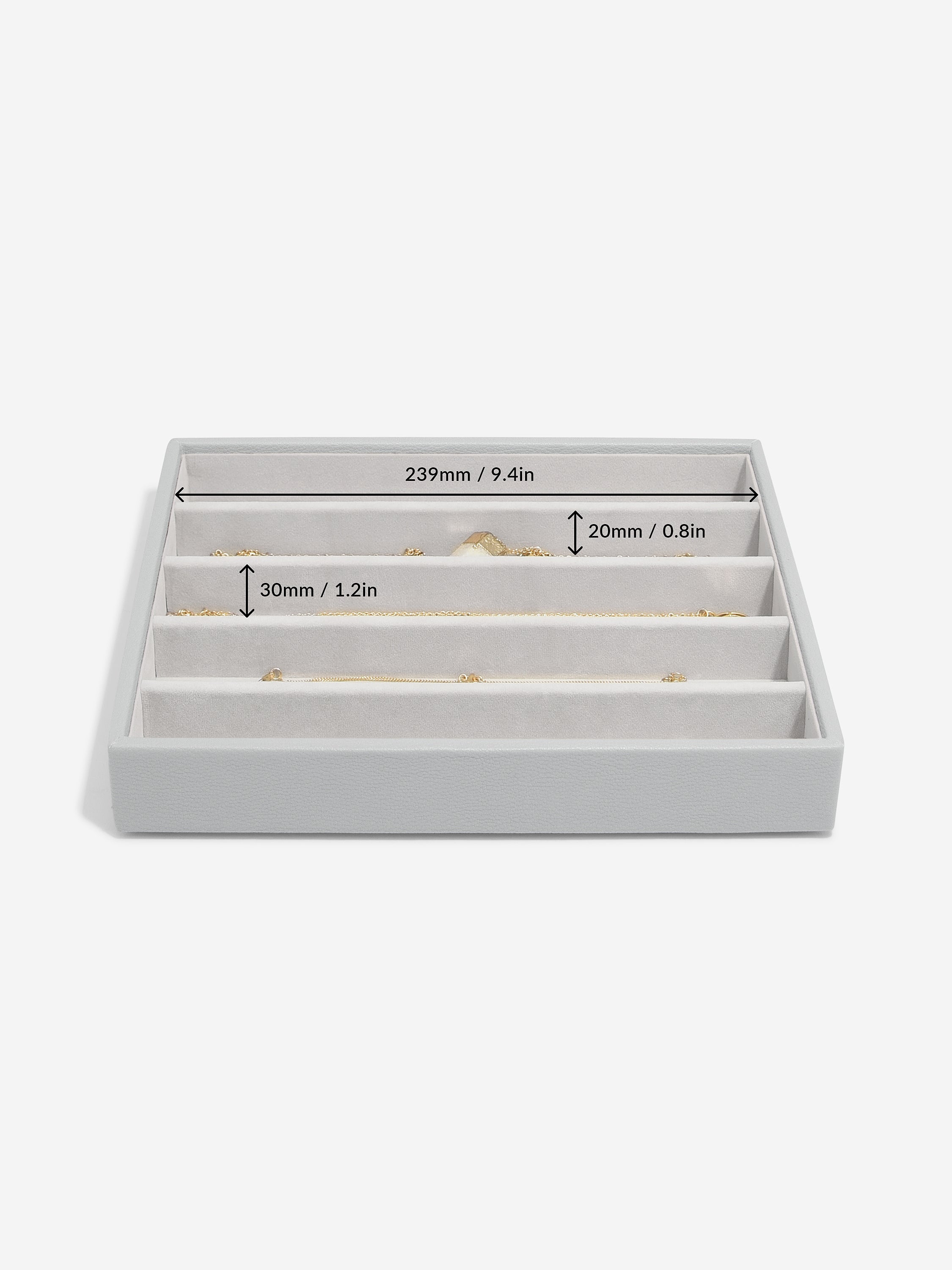 Stackers Necklace Layer for Classic Jewellery Box Grey