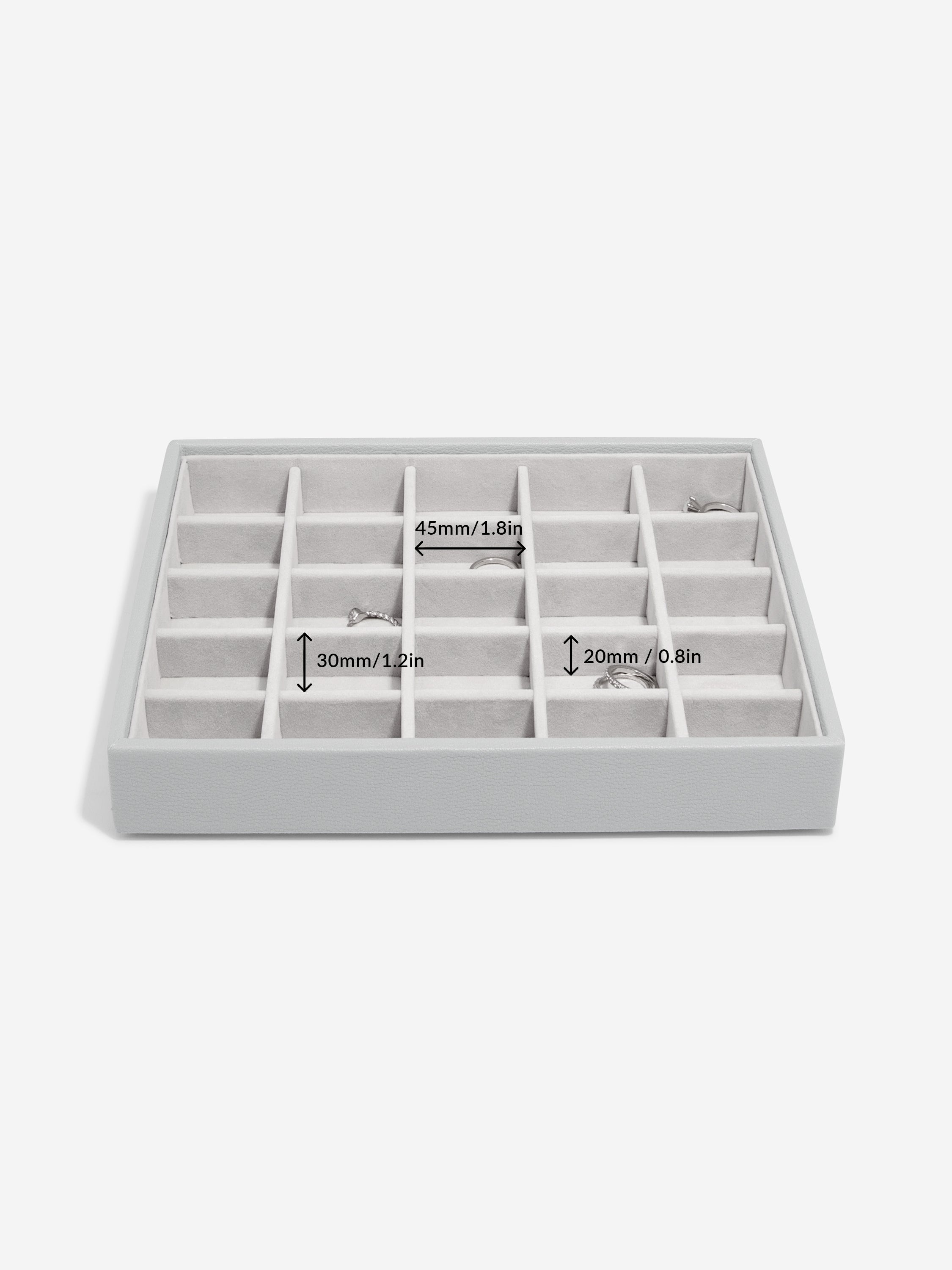 Stackers Classic Jewellery Box Set of 3 Grey
