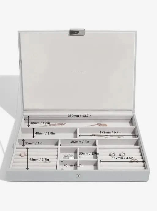 Stackers XL Juwelendoos set van 3 Grijs - Mystackers