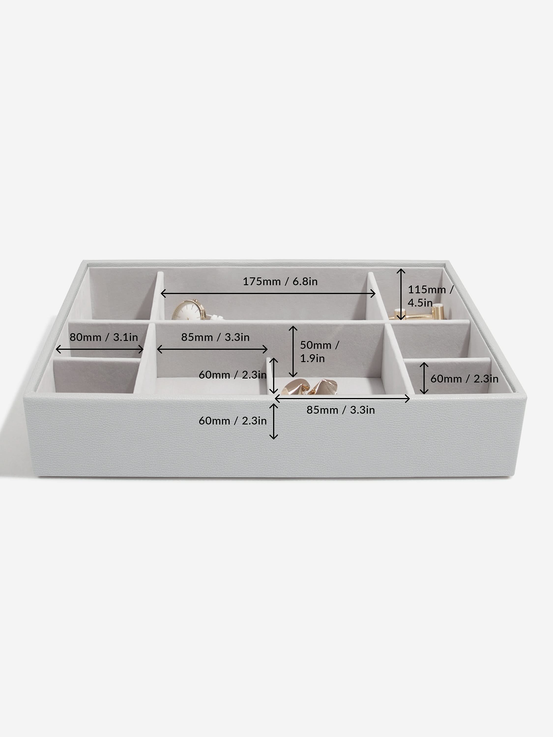 Stackers XL Juwelendoos set van 3 Grijs - Mystackers