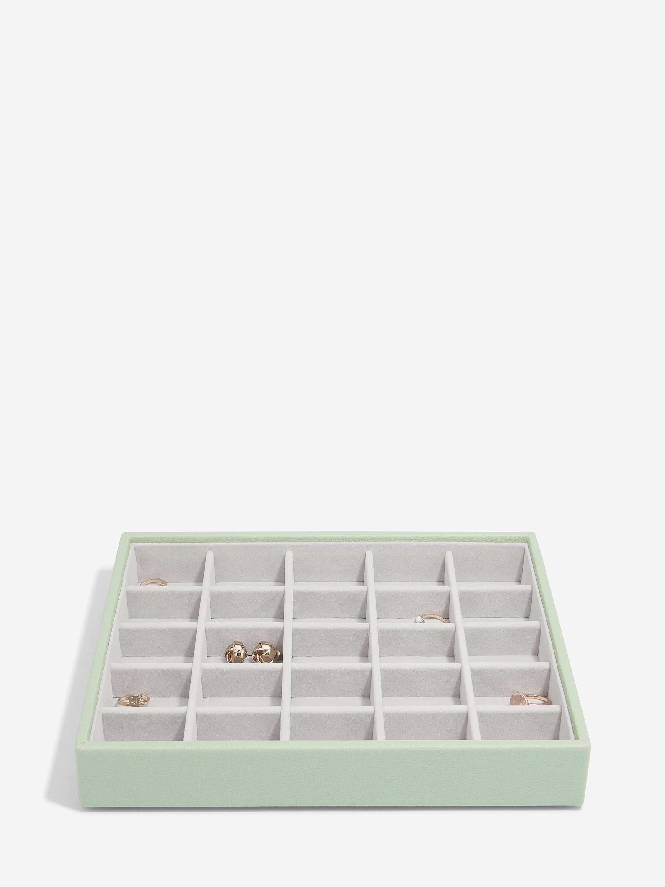 Stackers kleine Sieradenlaag voor Klassieke Juwelendoos Saliegroen - Mystackers