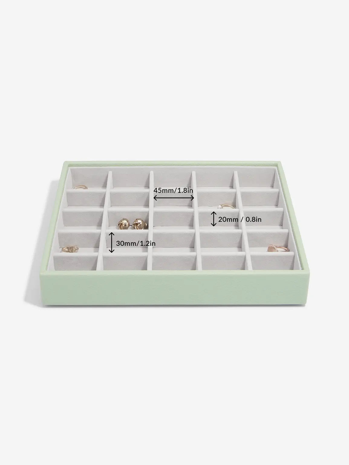 Stackers Small Jewellery Layer for Classic Jewellery Box Sage Green