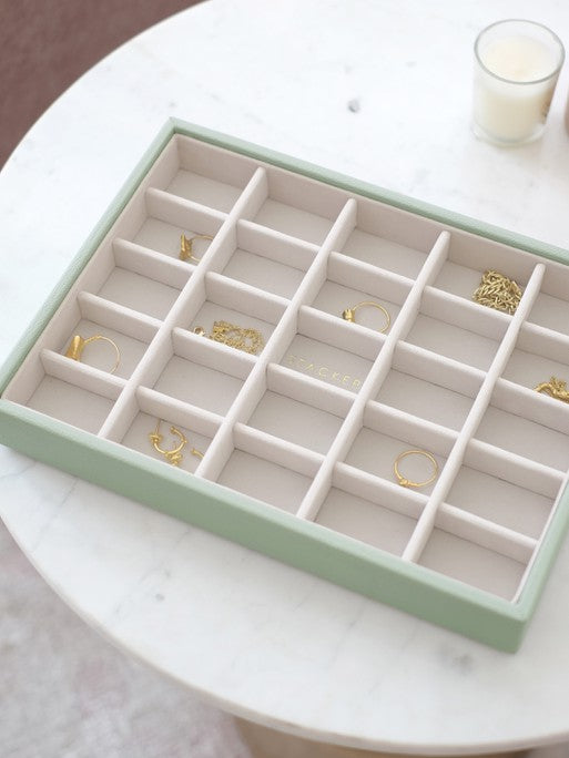 Stackers Small Jewellery Layer for Classic Jewellery Box Sage Green