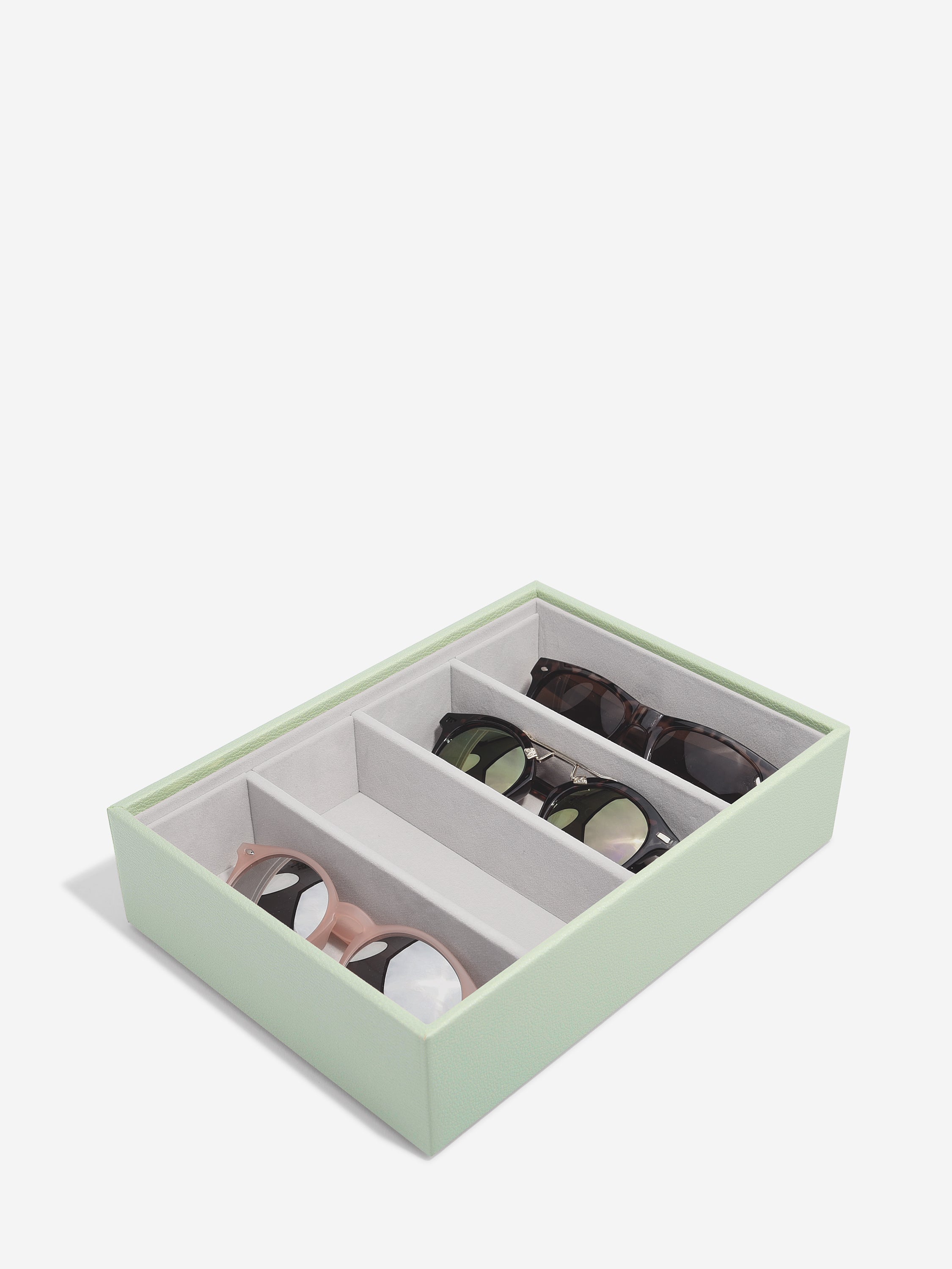 Stackers Compartiment pour Lunettes et accessoires pour Boîte à bijoux classique Vert sauge