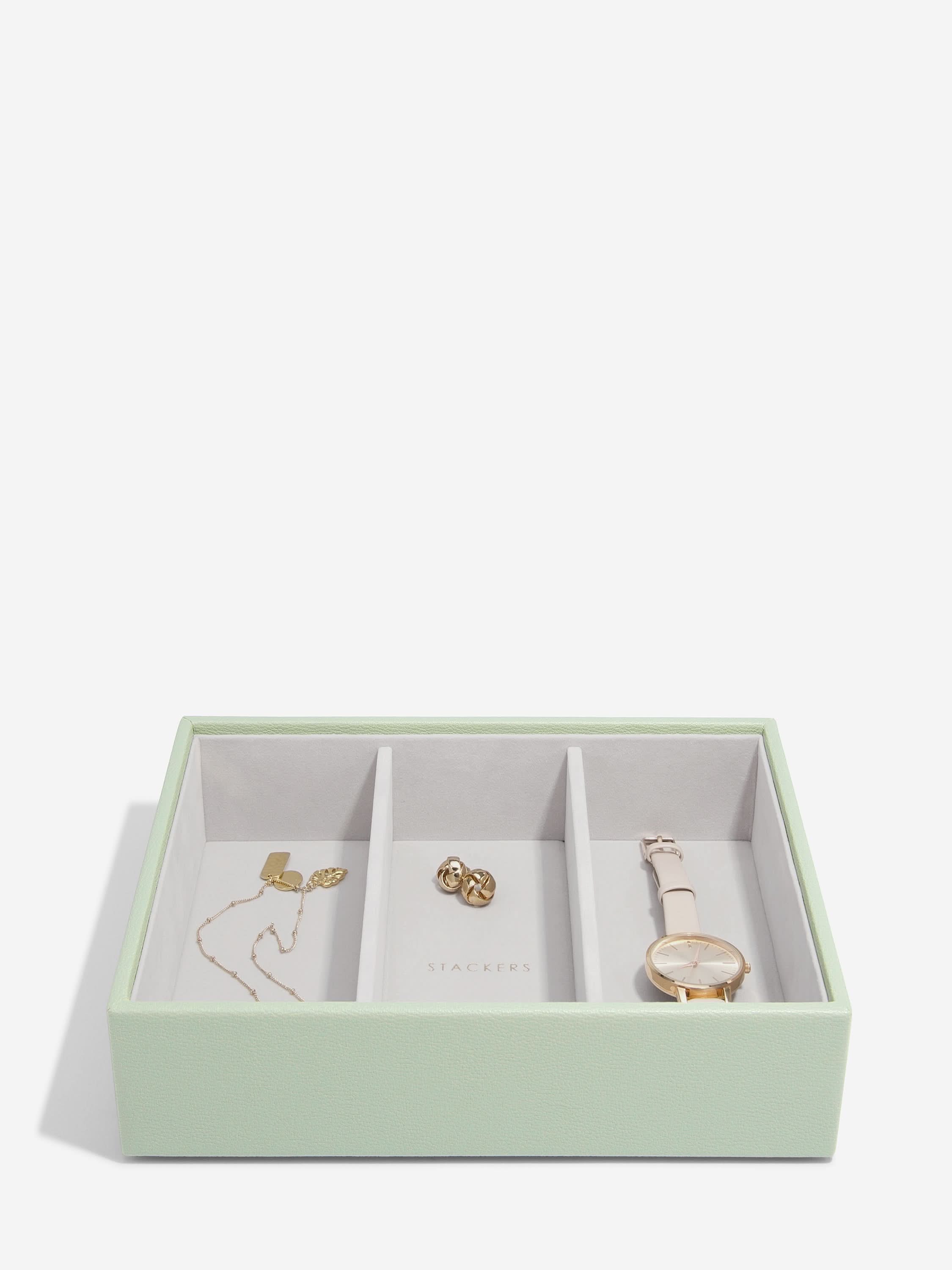 Stackers Klassieke Juwelendoos Set van 4 Saliegroen - Mystackers