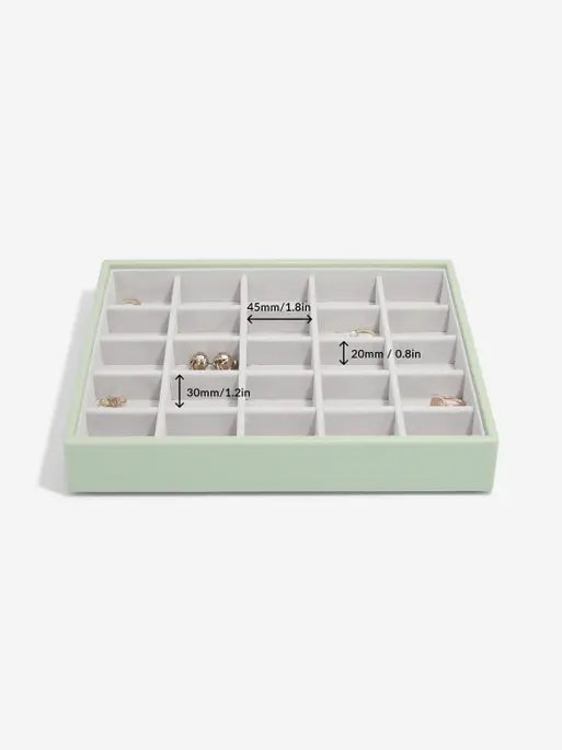 Stackers Classic Boîte à Bijoux Lot de 4 Vert Sauge