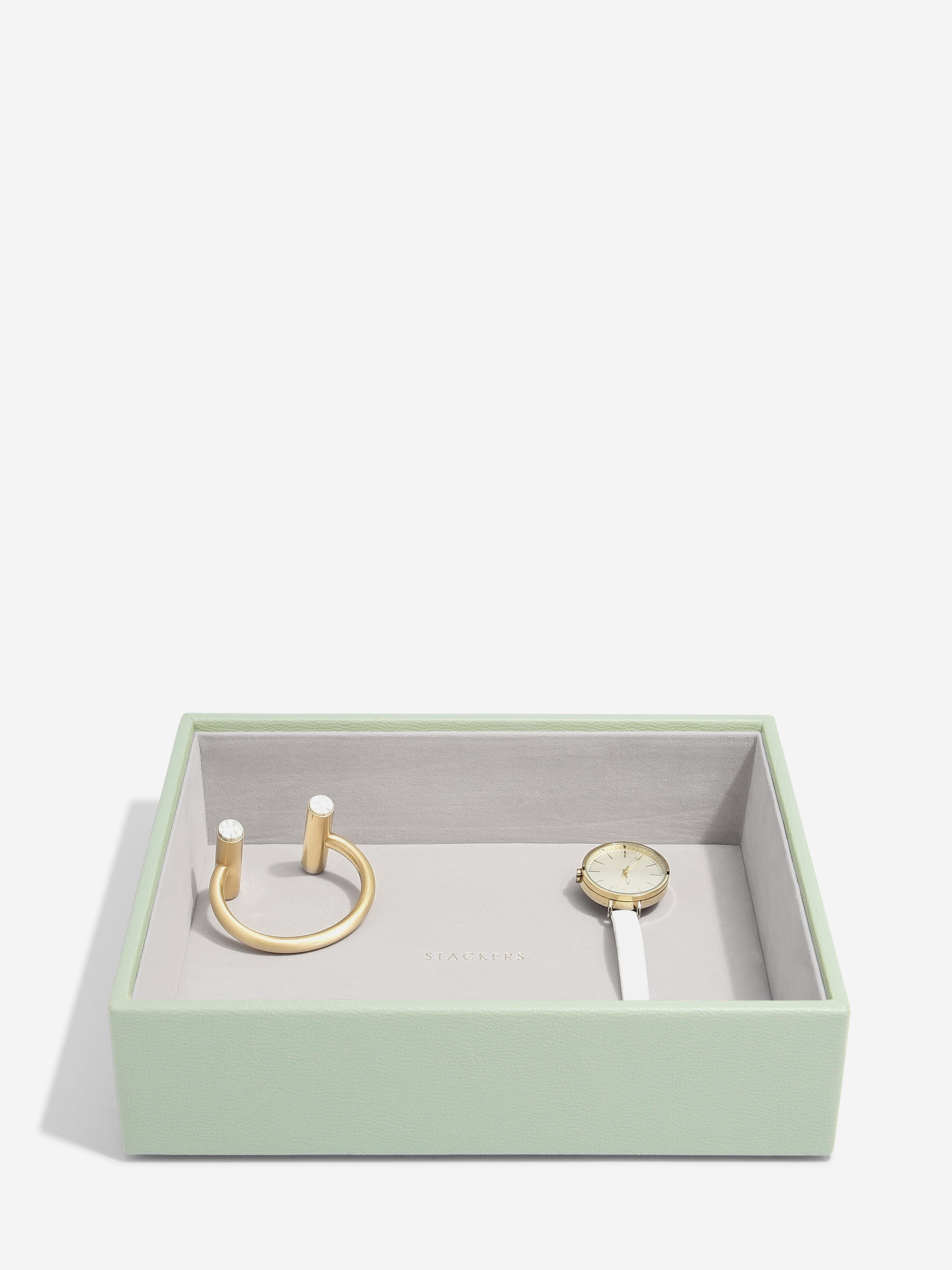 Stackers Classic Boîte à Bijoux Lot de 5 Vert Sauge