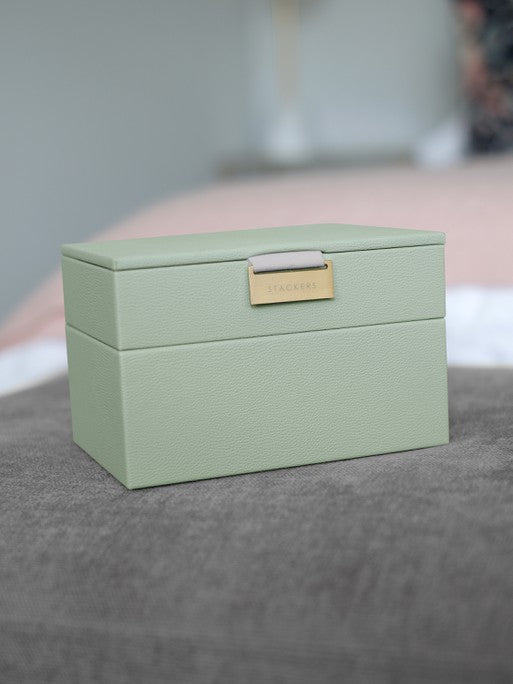 Stackers Mini Boîte à Bijoux Lot de 2 Vert Sauge