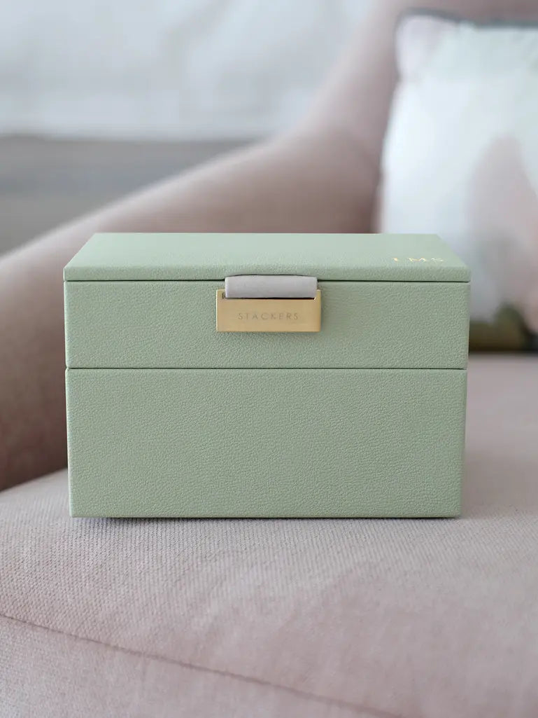 Stackers Mini Boîte à Bijoux Lot de 2 Vert Sauge