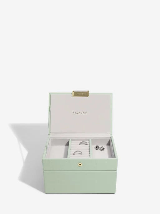 Stackers Mini Boîte à Bijoux Lot de 2 Vert Sauge