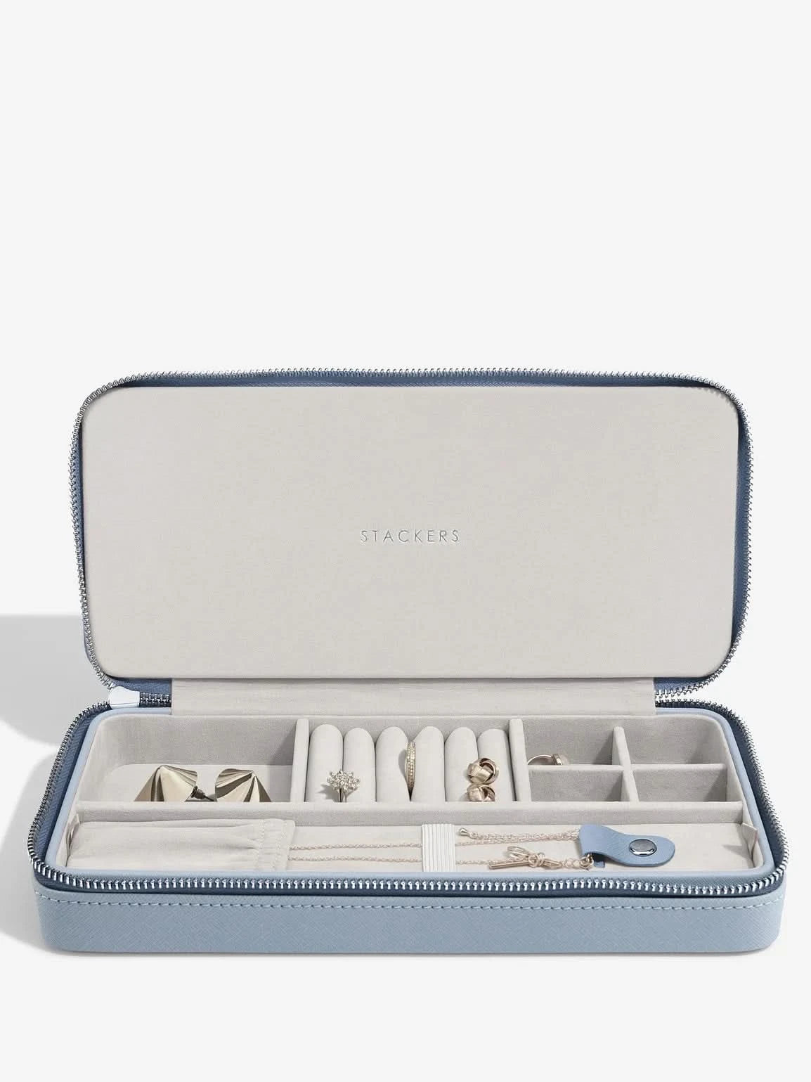 Stackers Langwerpige Reissieradendoos Blauw - Mystackers