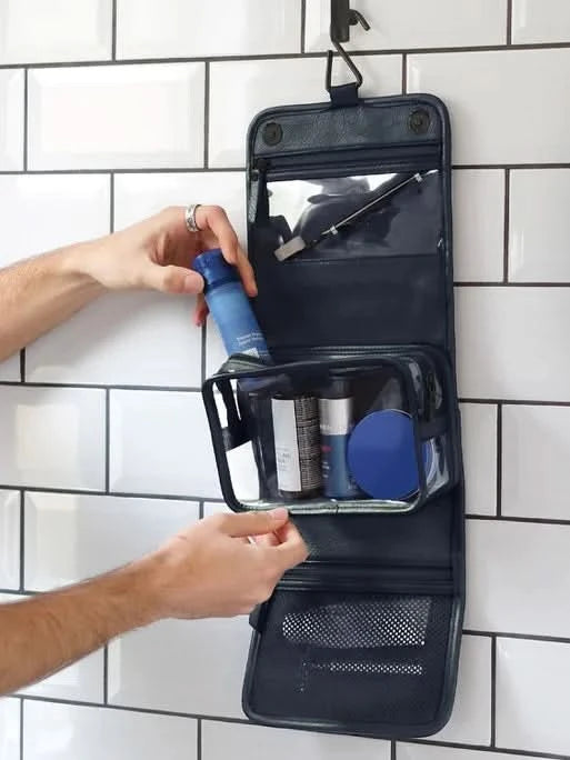 Stackers kleine hangende Toilettas Marineblauw - Mystackers