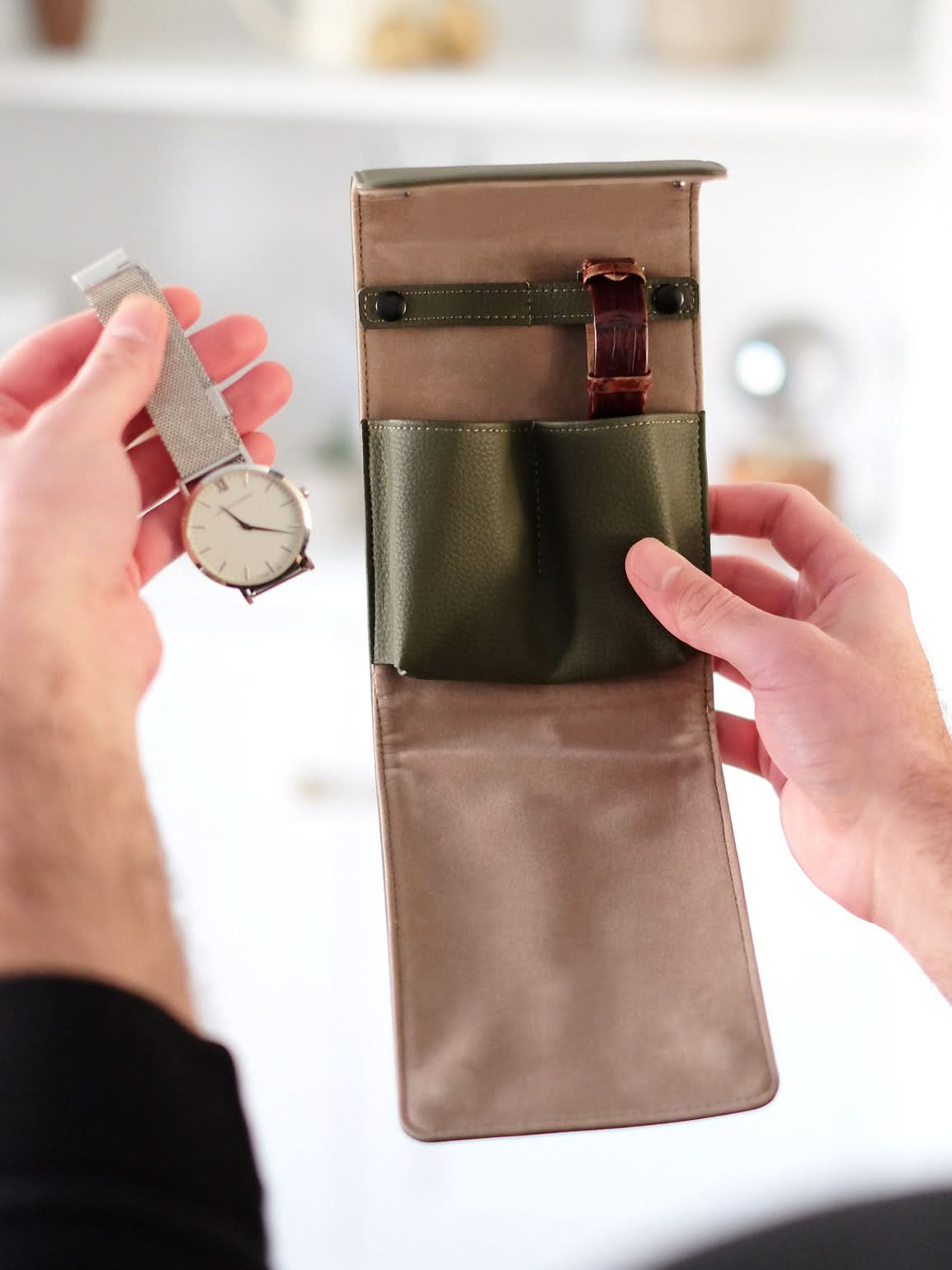 Stackers Horlogewikkel Olijfgroen - Mystackers