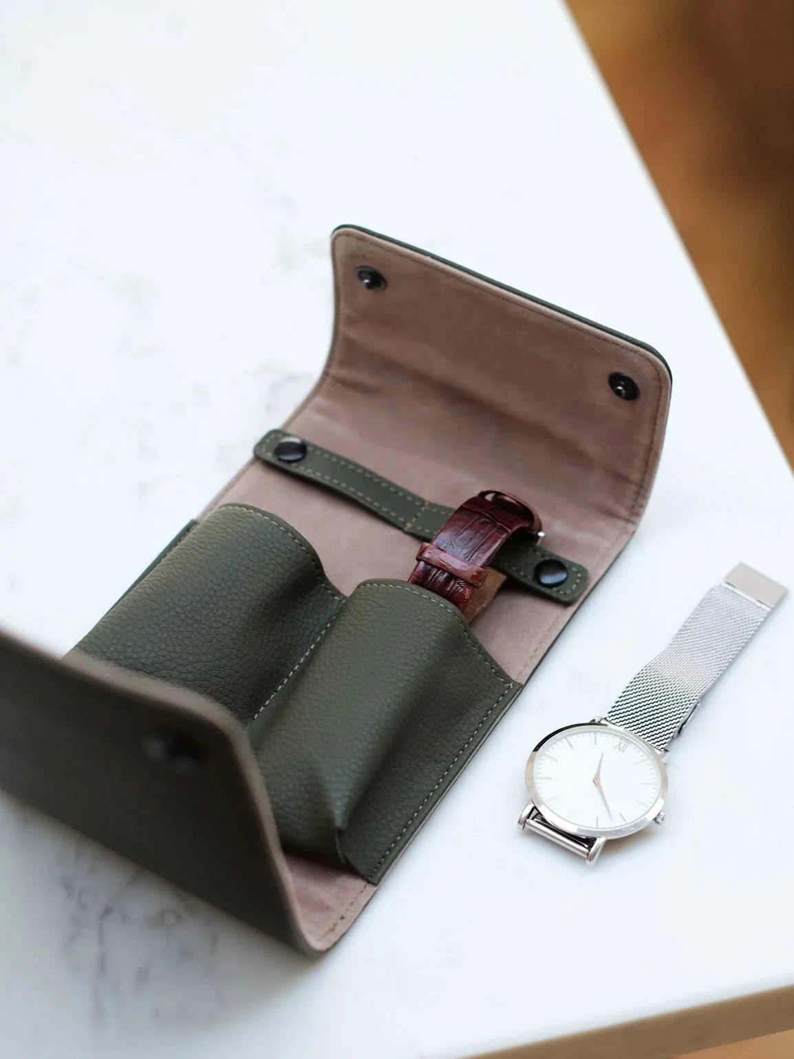 Stackers Horlogewikkel Olijfgroen - Mystackers