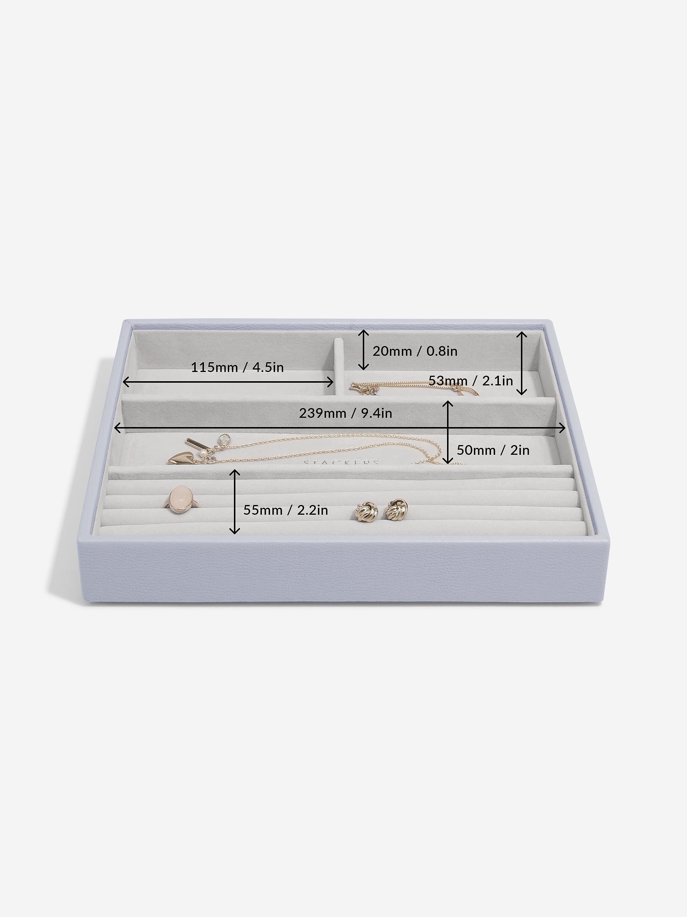 Stackers Ring & Bracelet Layer for Classic Jewellery Box Lavender