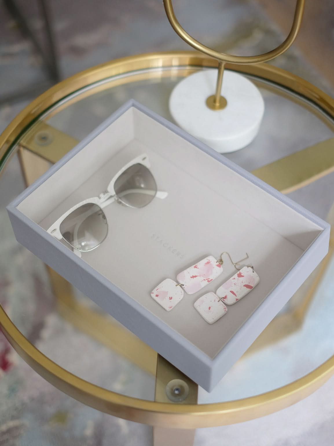 Stackers diepe Sieradenlaag voor Klassieke Juwelendoos Lavendel - Mystackers