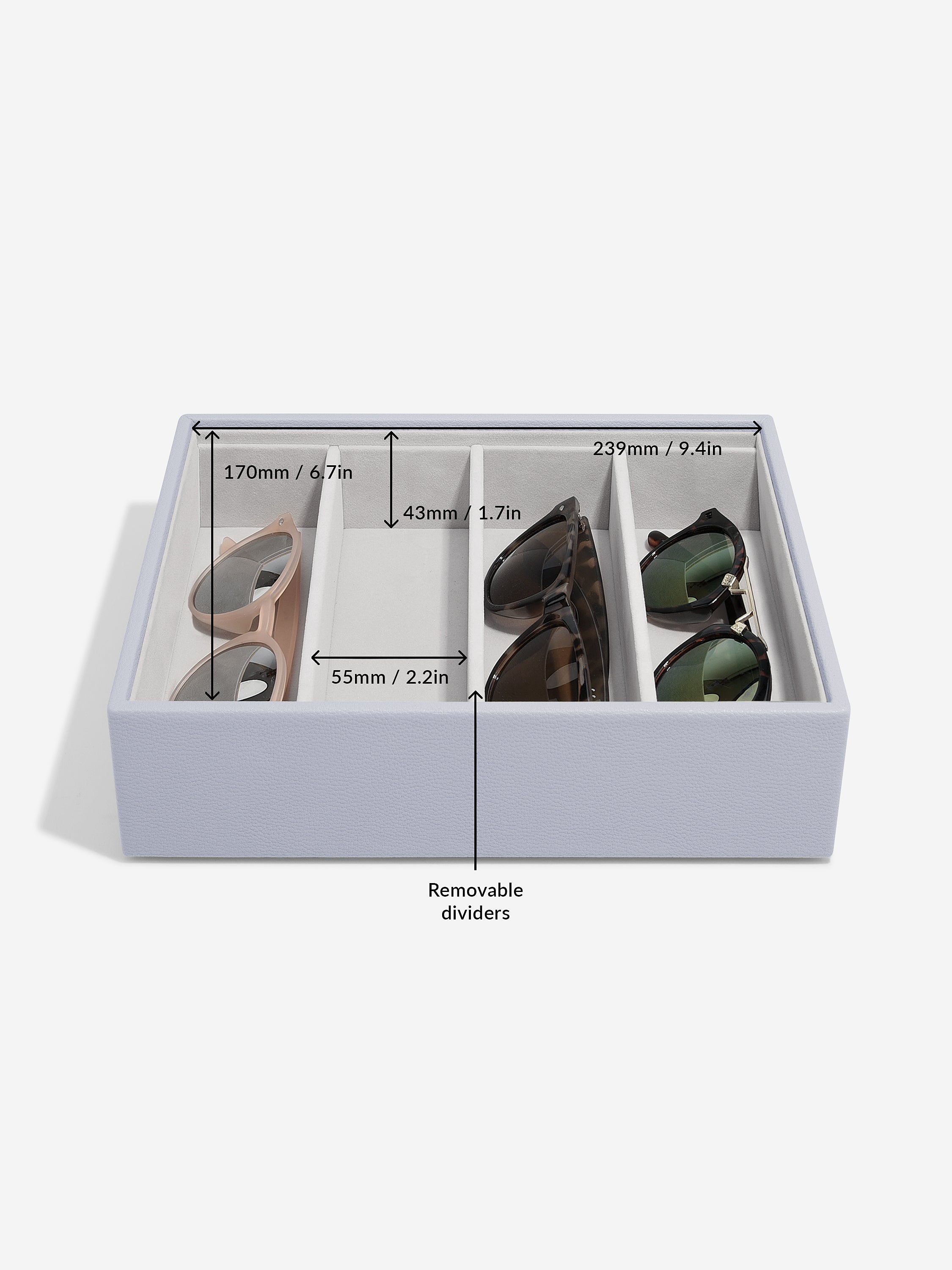Stackers Glasses & Accessories Layer for Classic Jewellery Box Lavender