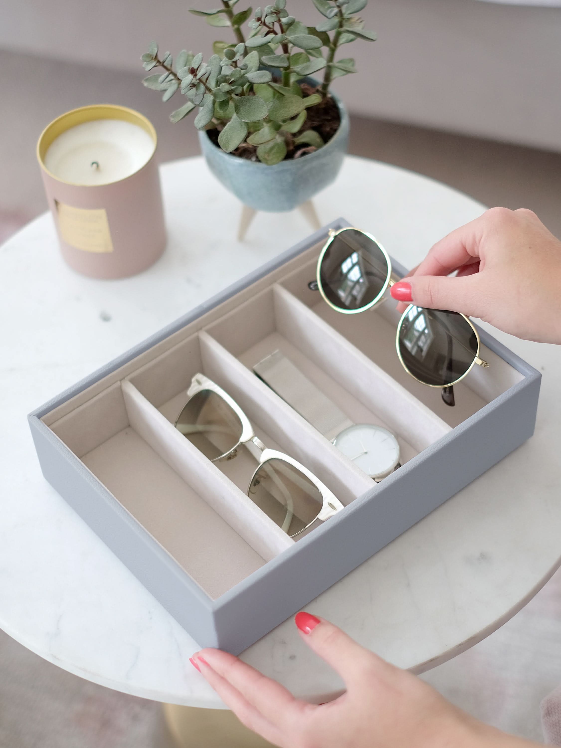 Stackers Bril & Accessoires-laag voor Klassieke Juwelendoos Lavendel - Mystackers