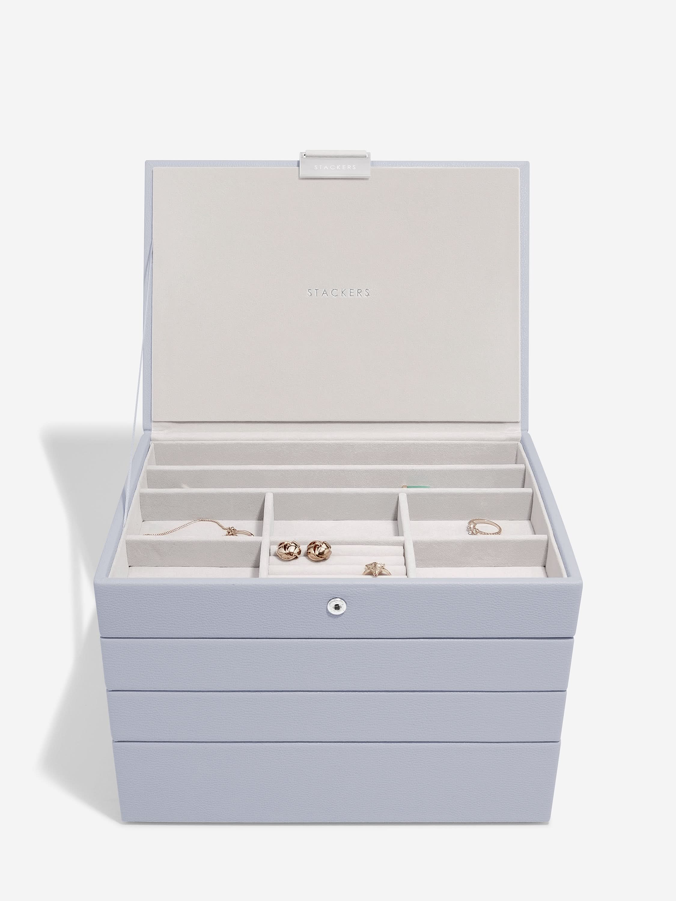 Stackers Klassieke Juwelendoos Set van 4 Lavendel - Mystackers