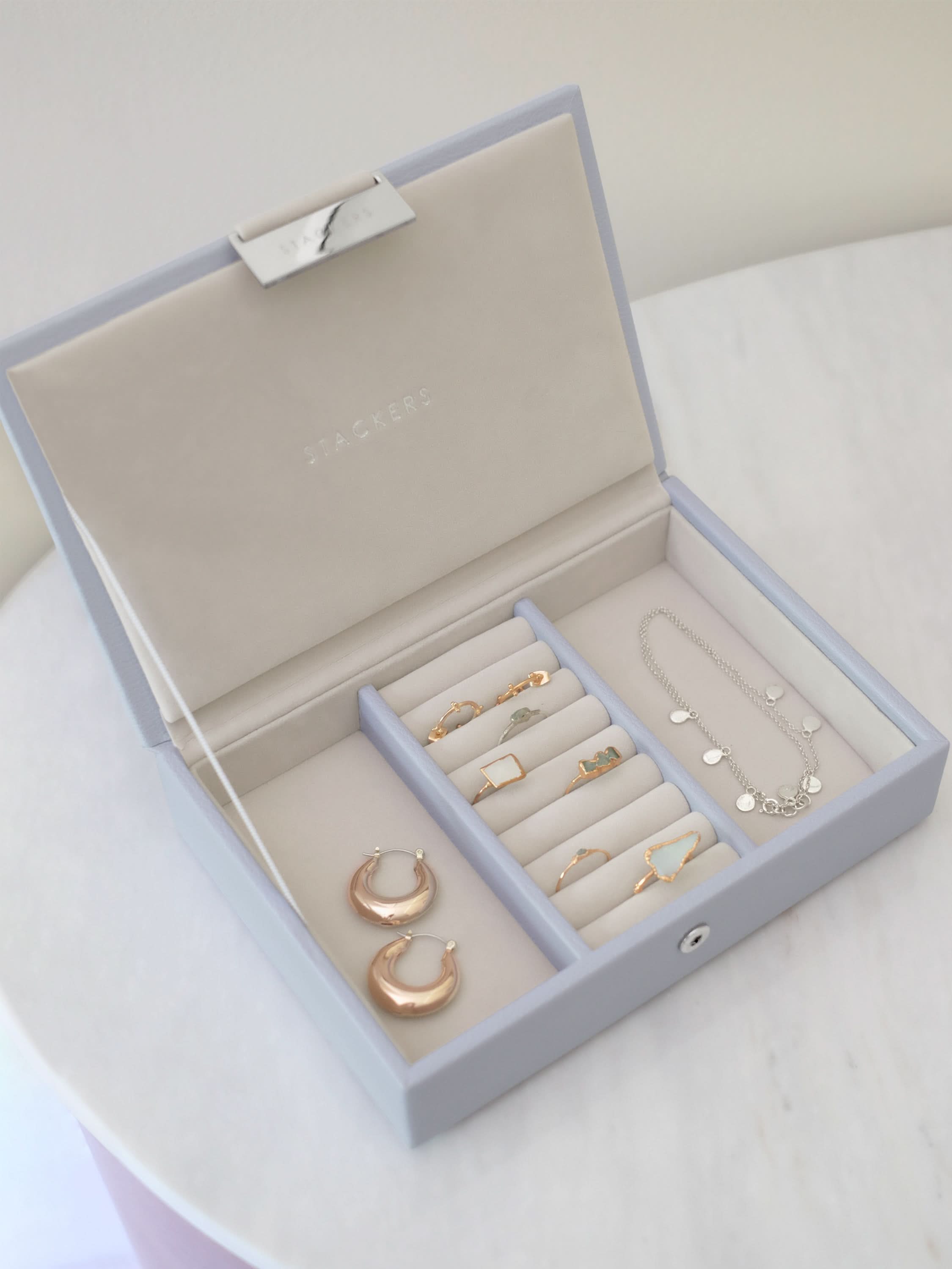 Stackers Deksel voor Mini Juwelendoos Lavendel - Mystackers