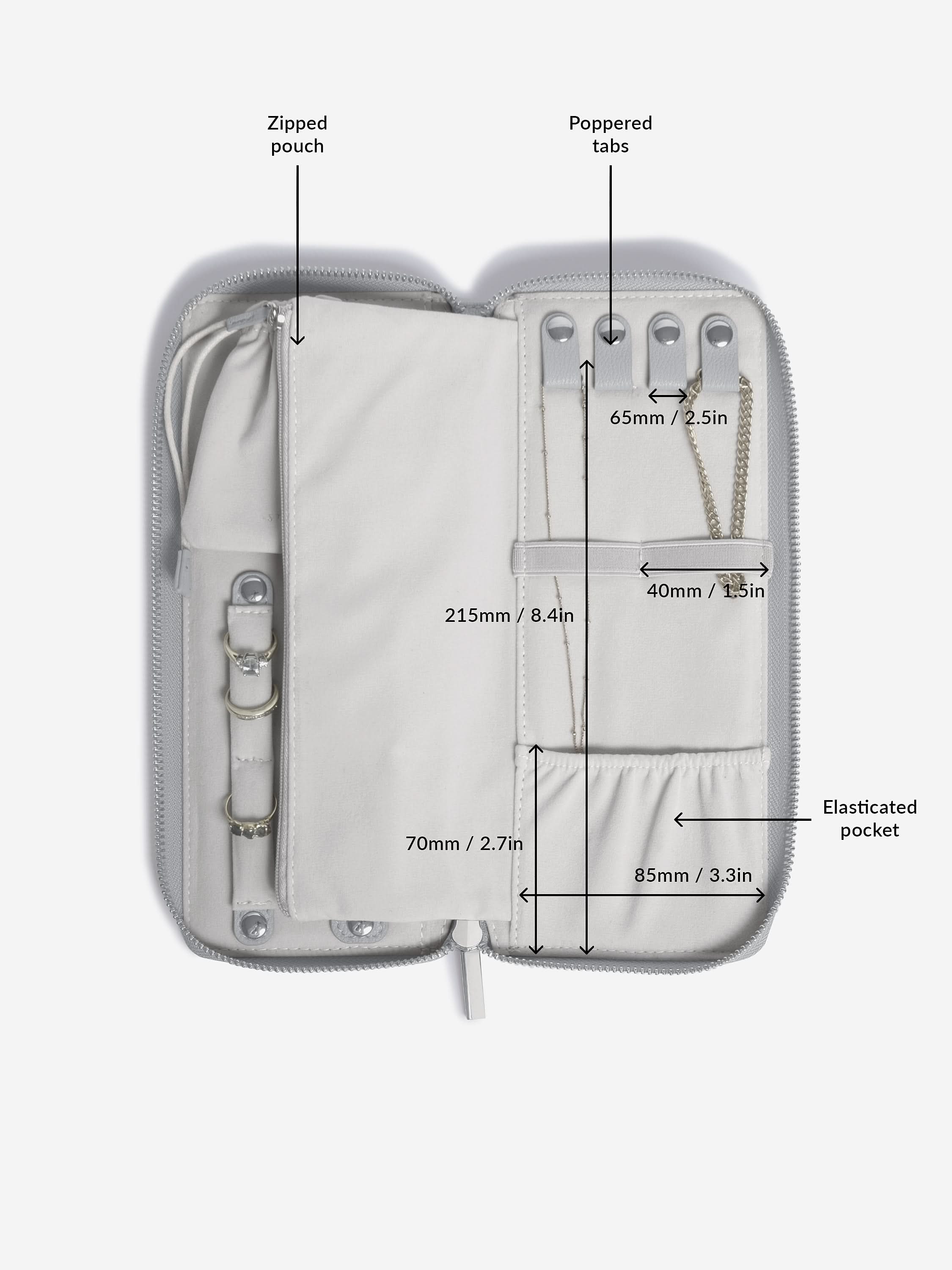 Stackers Jewellery Roll Grijs - Mystackers