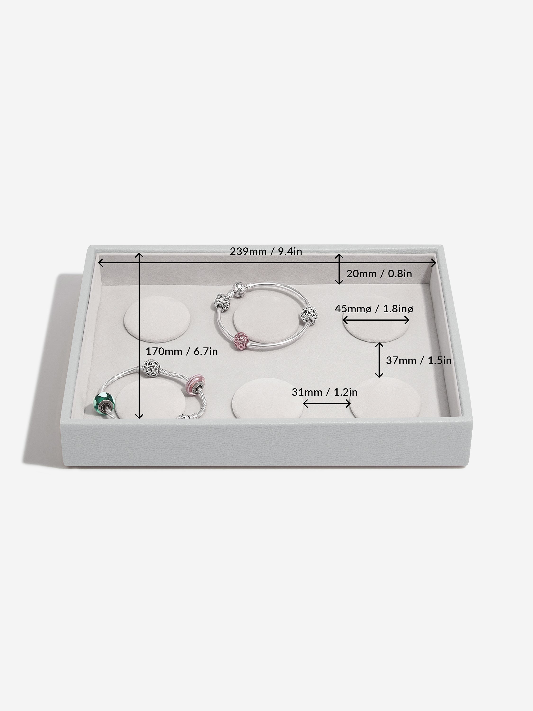 Stackers Bracelet Layer for Classic Jewellery Box Grey