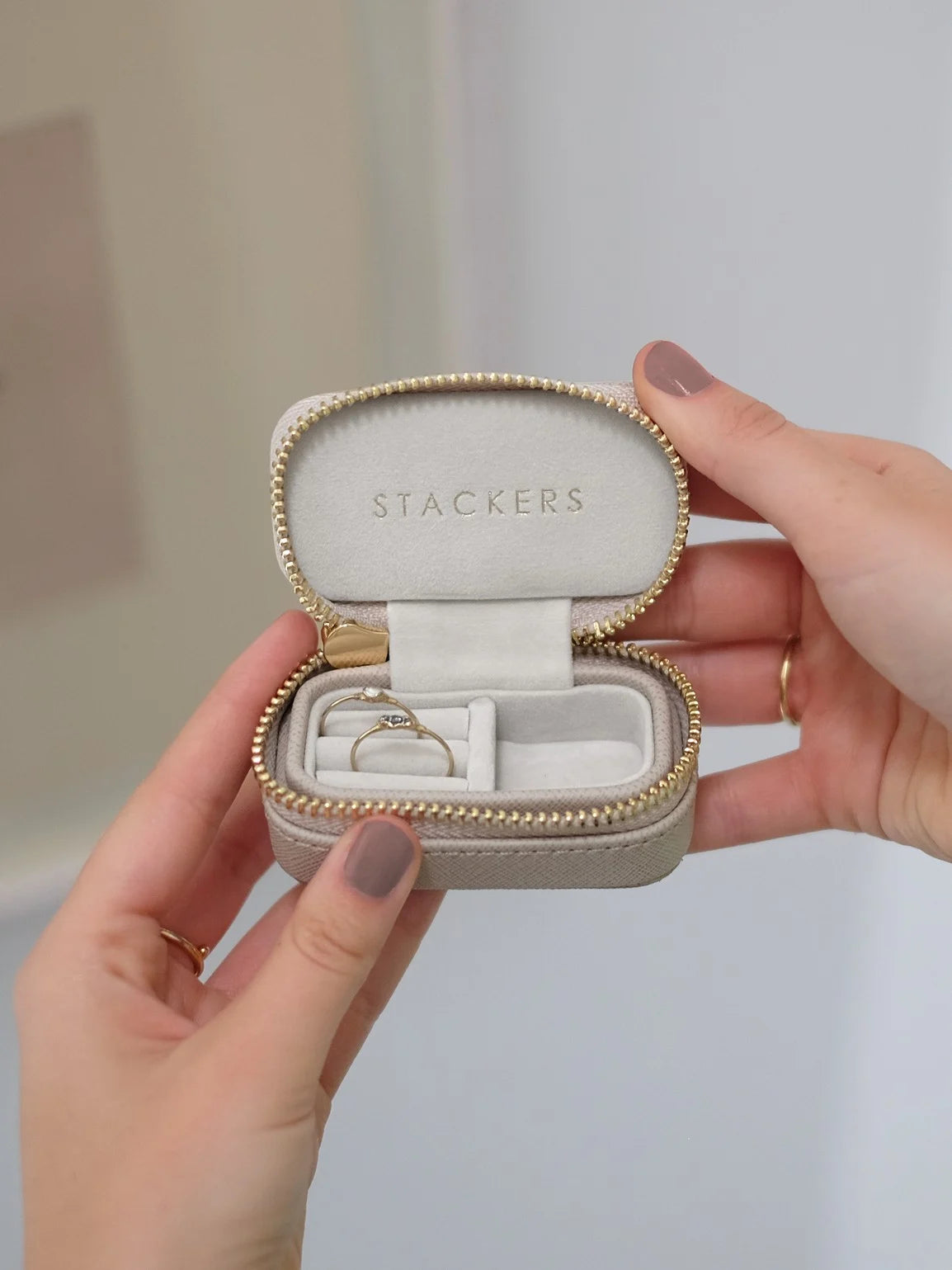 Stackers Petite Juwelendoosje Taupe - Mystackers