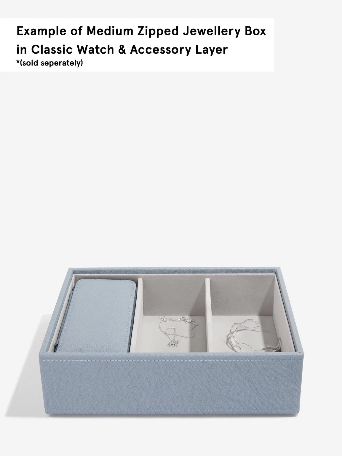 Stackers Medium Travel box Blauw - Mystackers