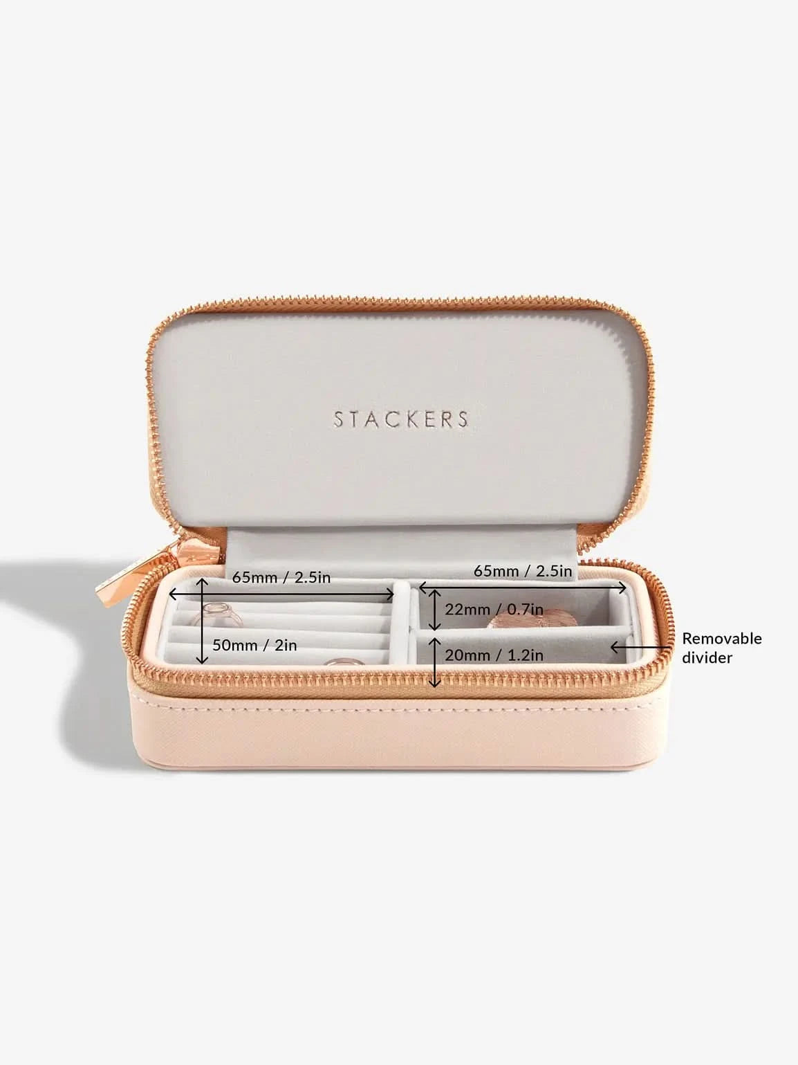 Stackers Medium Travel box Roze - Mystackers