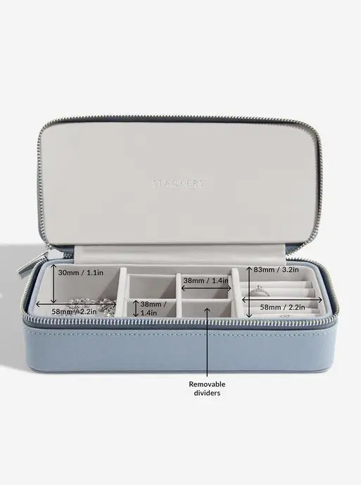 Stackers Large + Petite Travel Box Blauw - Mystackers