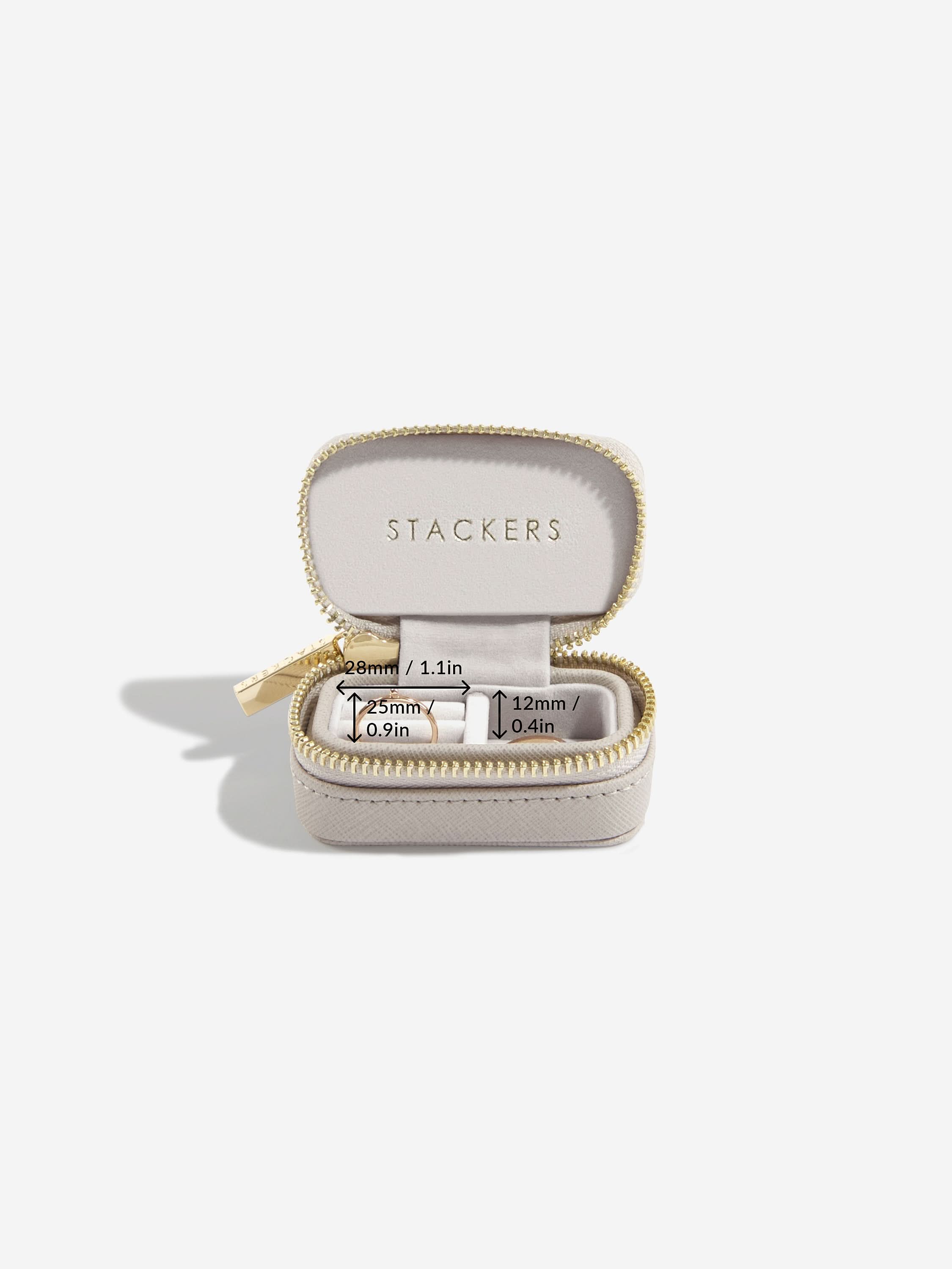 Stackers Large + Petite Travel Box Taupe - Mystackers