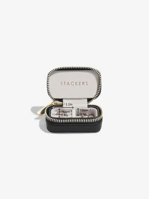 Stackers Large + Petite Travel Box Zwart - Mystackers
