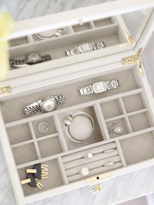 Stackers Lederen Deksel Wit - Mystackers