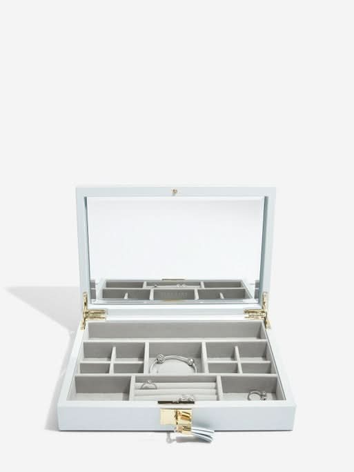 Stackers Lederen Deksel Blauw - Mystackers