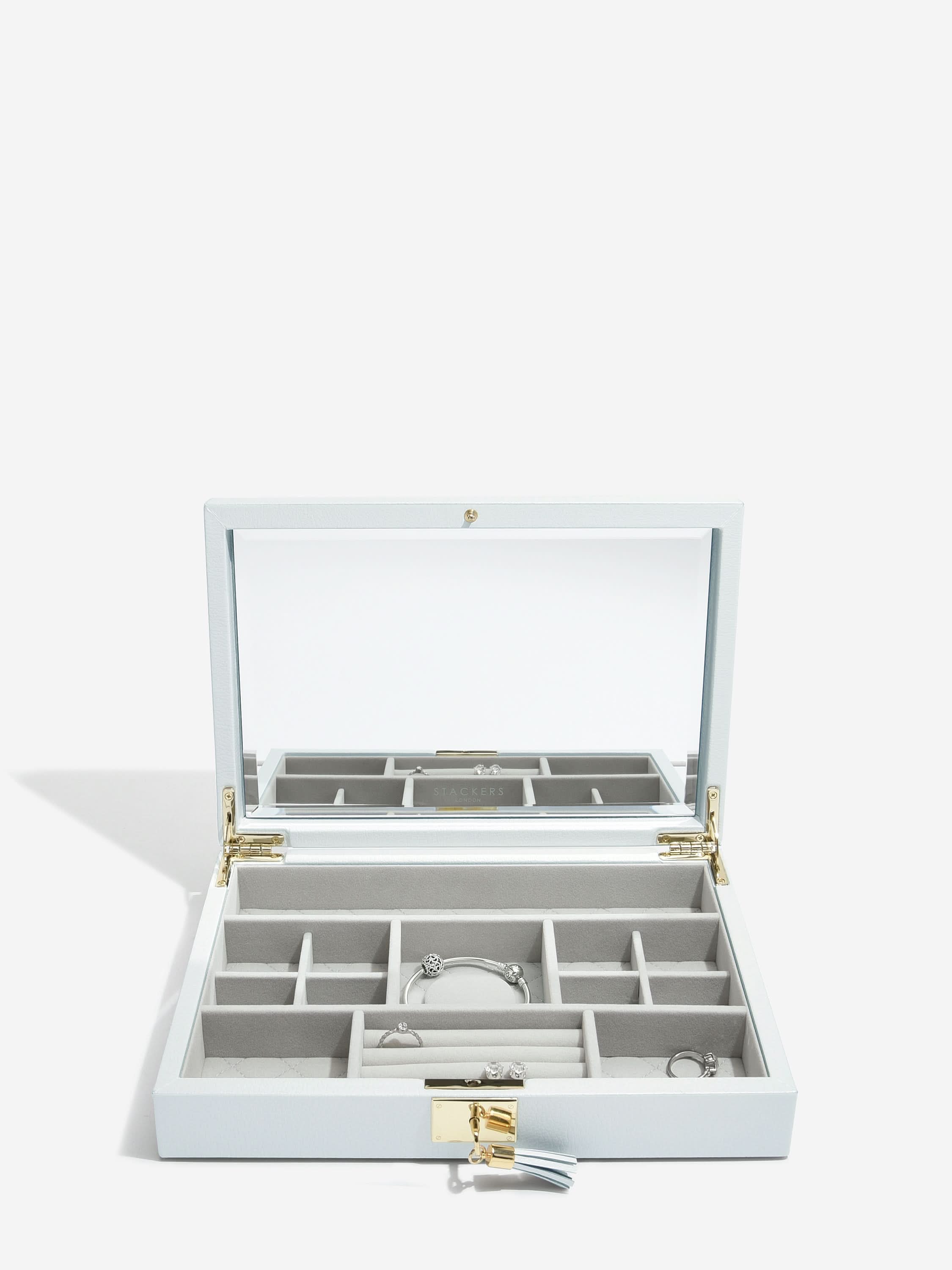 Stackers Leather Lid Blue