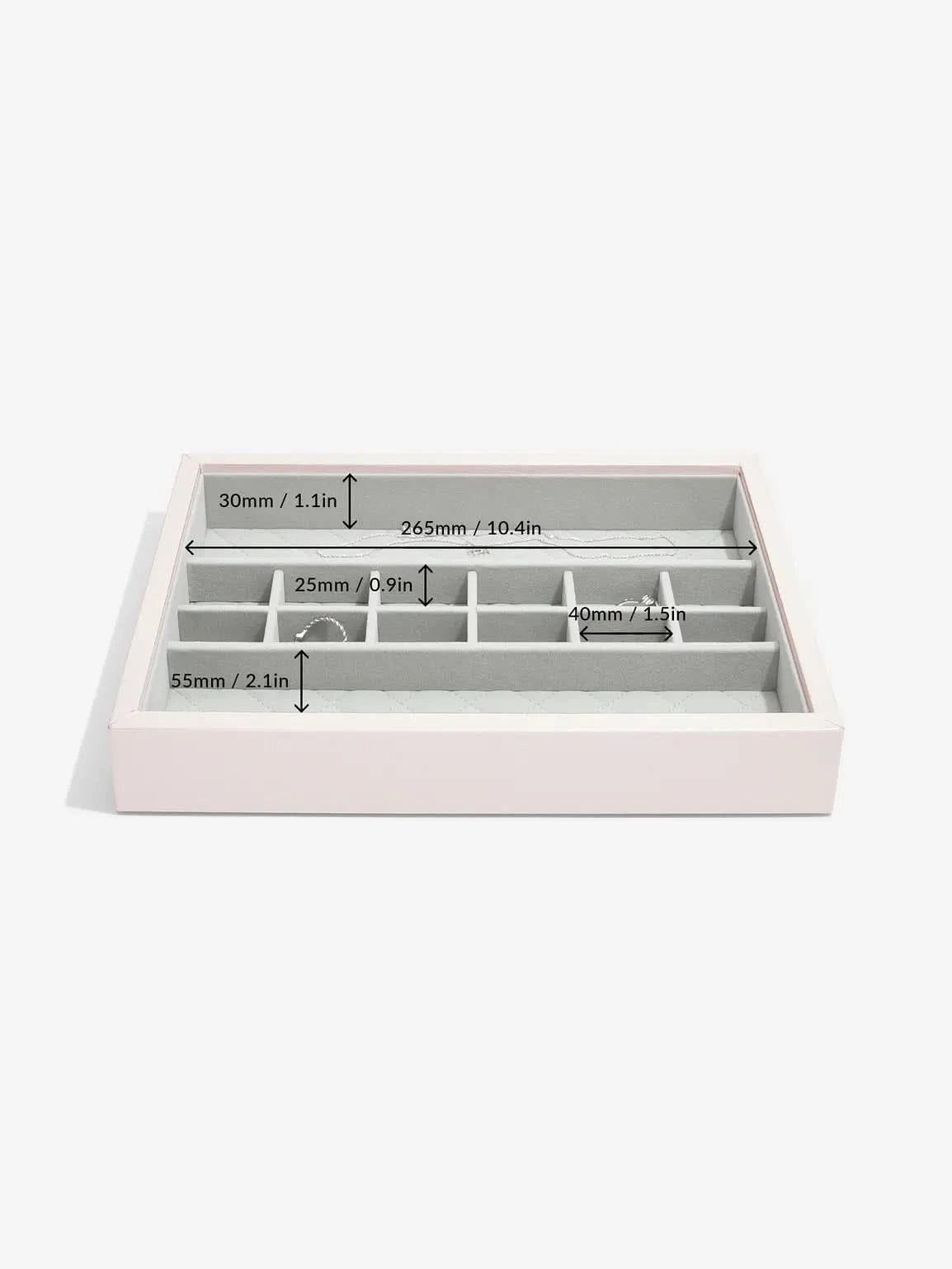 Stackers Lederen Sieradenlaag Roze - Mystackers