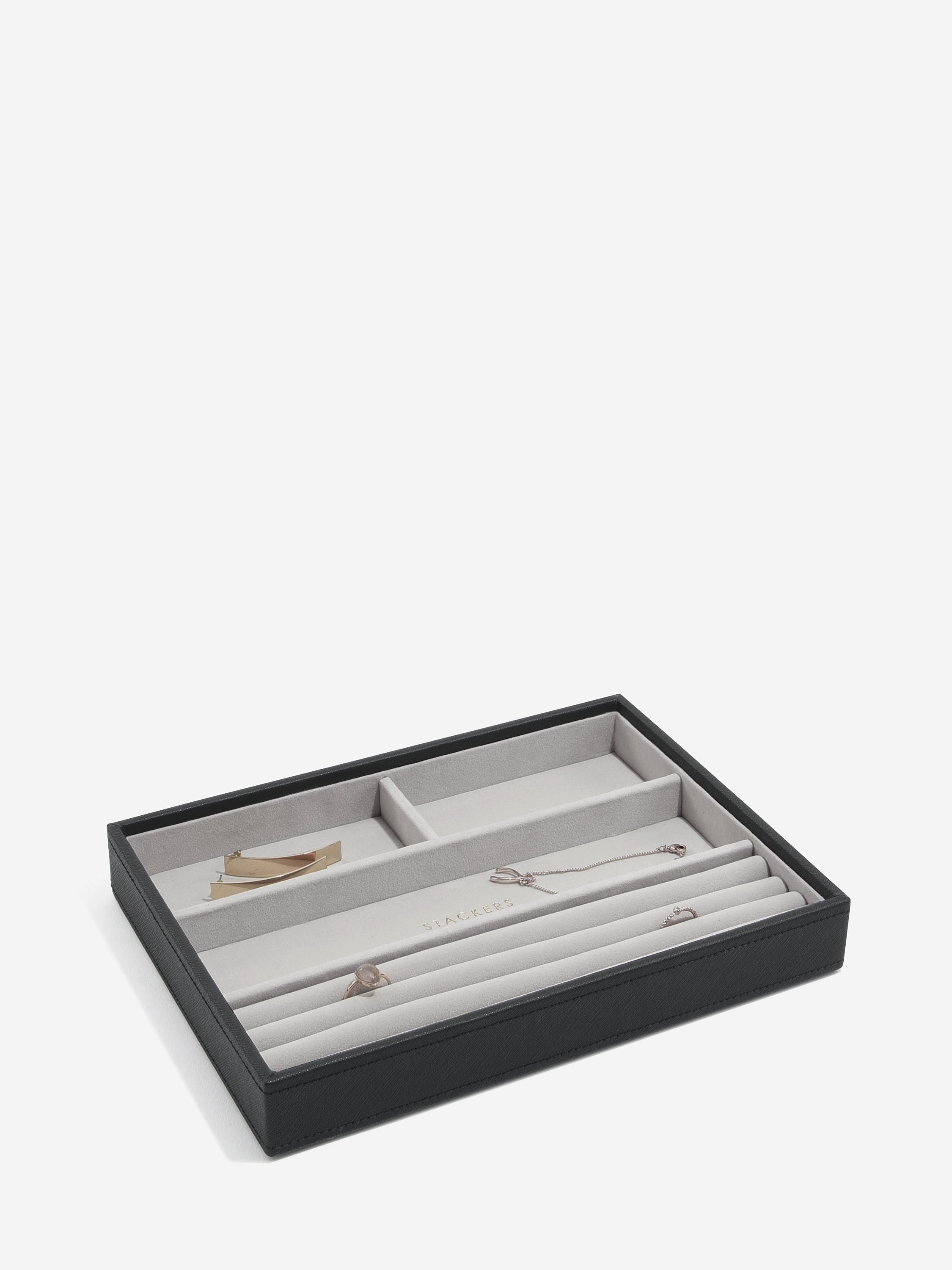Stackers Ring & Bracelet Layer for Classic Jewellery Box Black