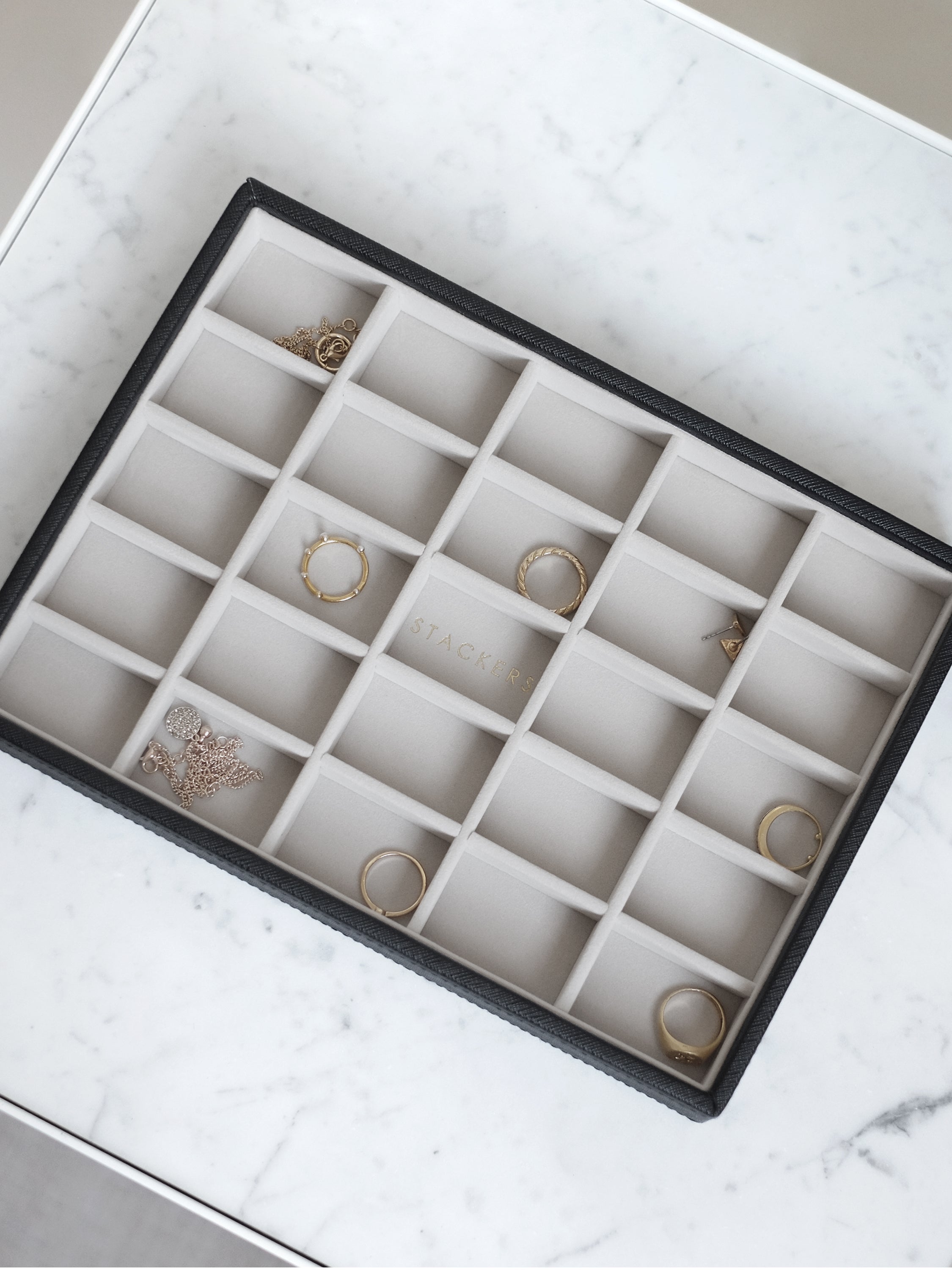 Stackers Small Jewellery Layer for Classic Jewellery Box Black