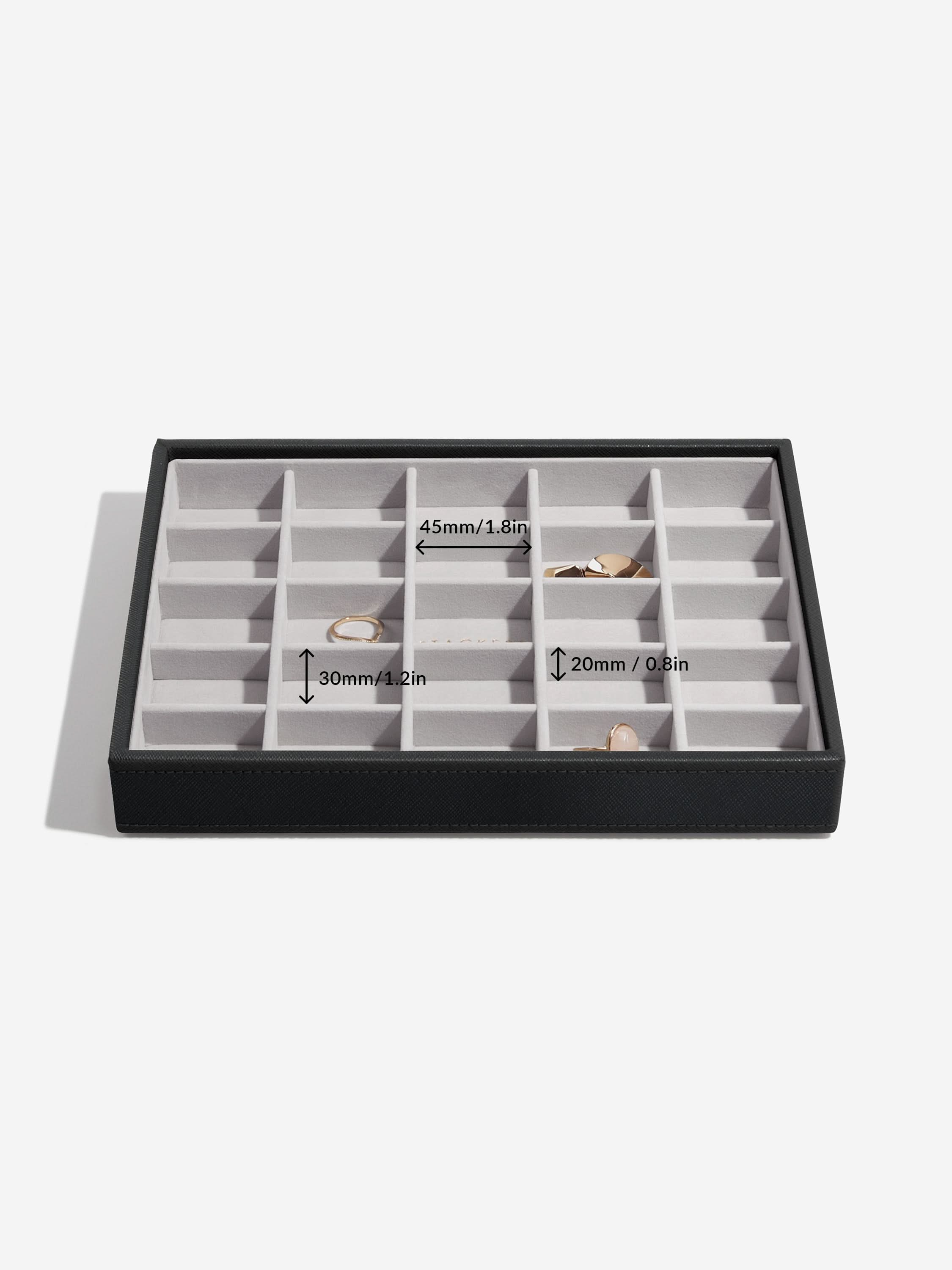 Stackers Klassieke Juwelendoos Set van 4 Zwart - Mystackers
