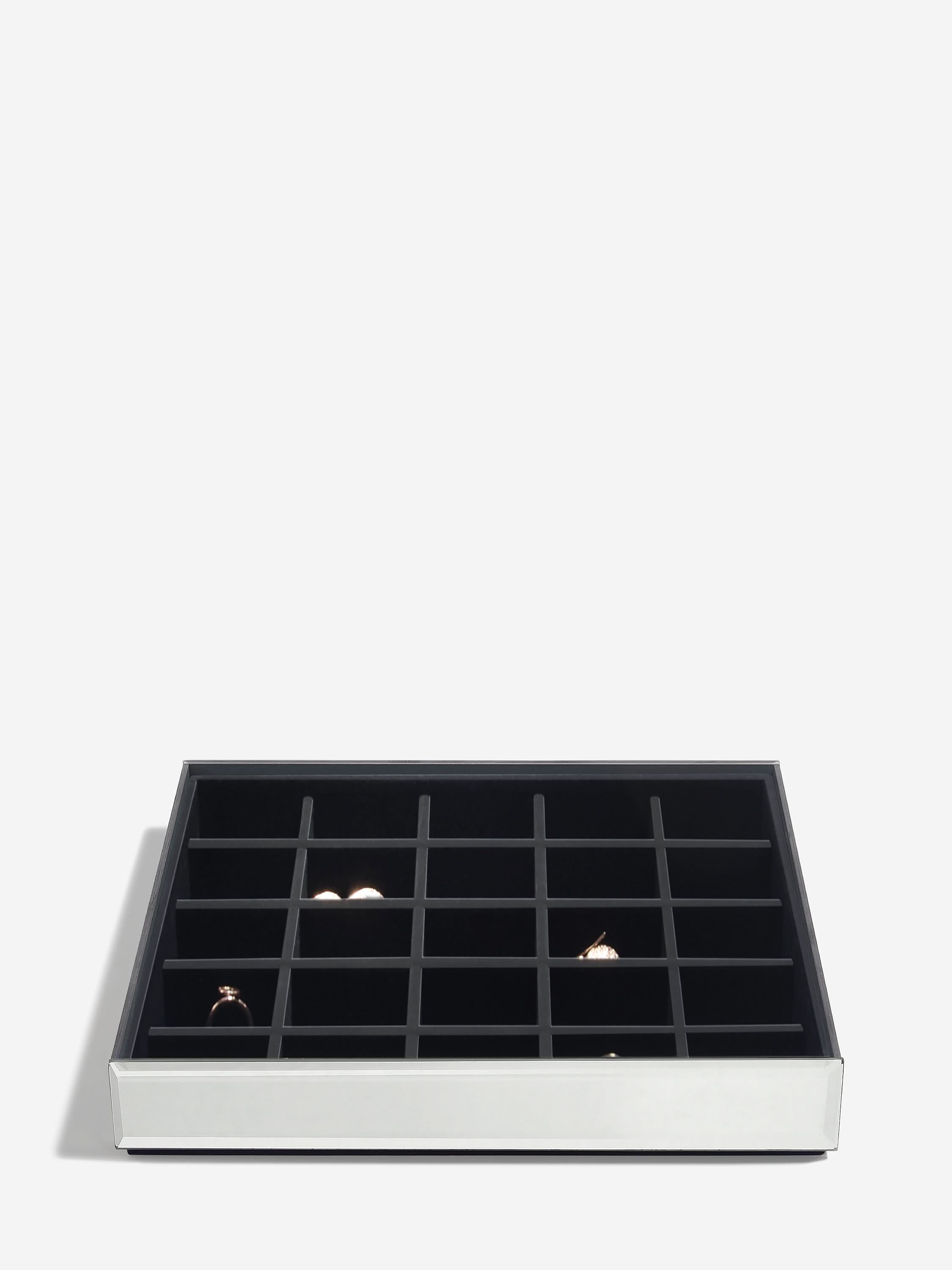Stackers kleine glazen Sieradenlaag voor Klassieke glazen Juwelendoos Zwart - Mystackers