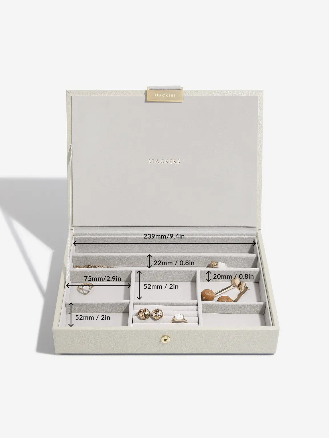 Stackers Lid for Classic Jewellery Box Oatmeal