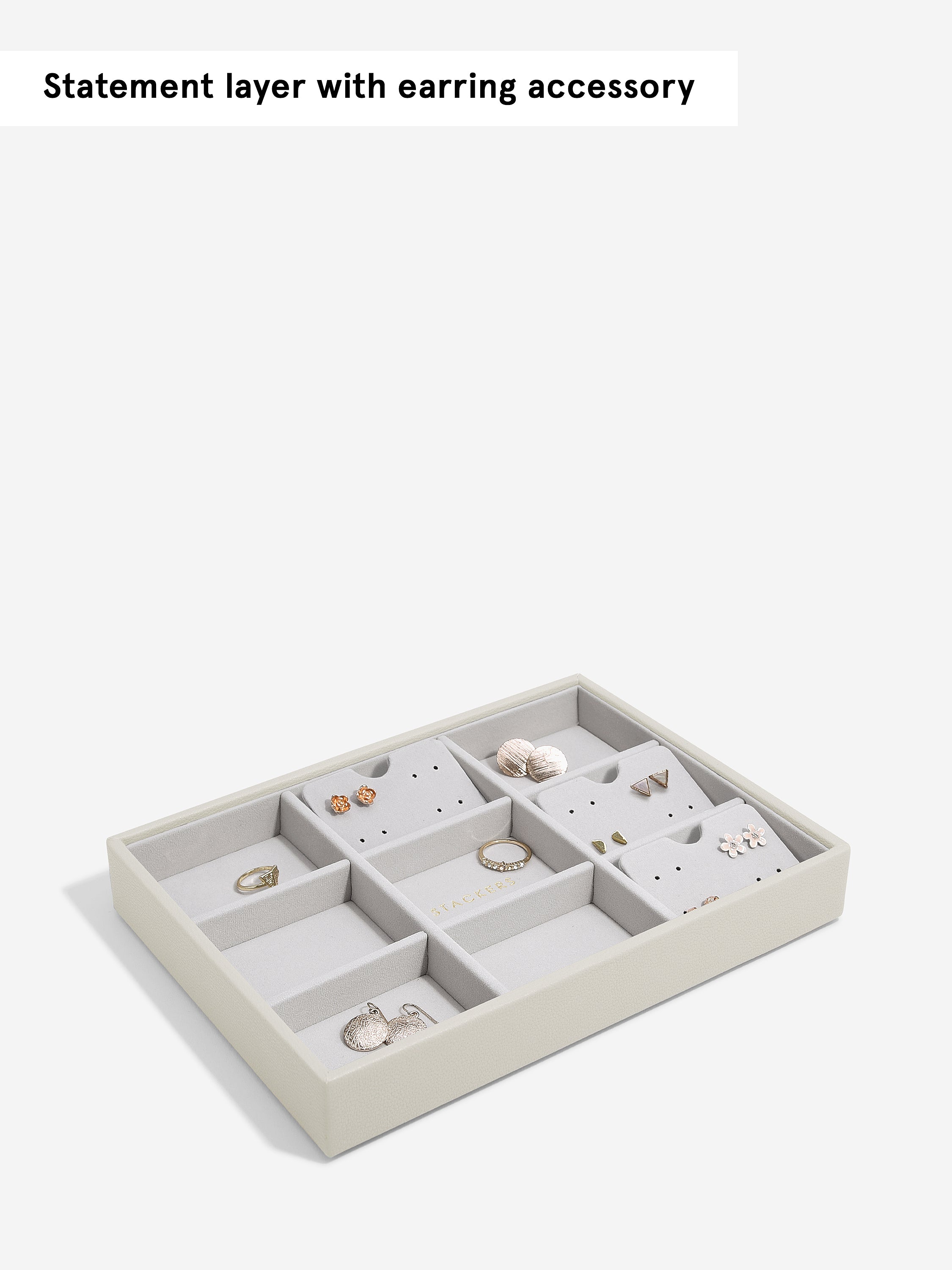 Stackers Standard Jewellery Layer for Classic Jewellery Box Oatmeal