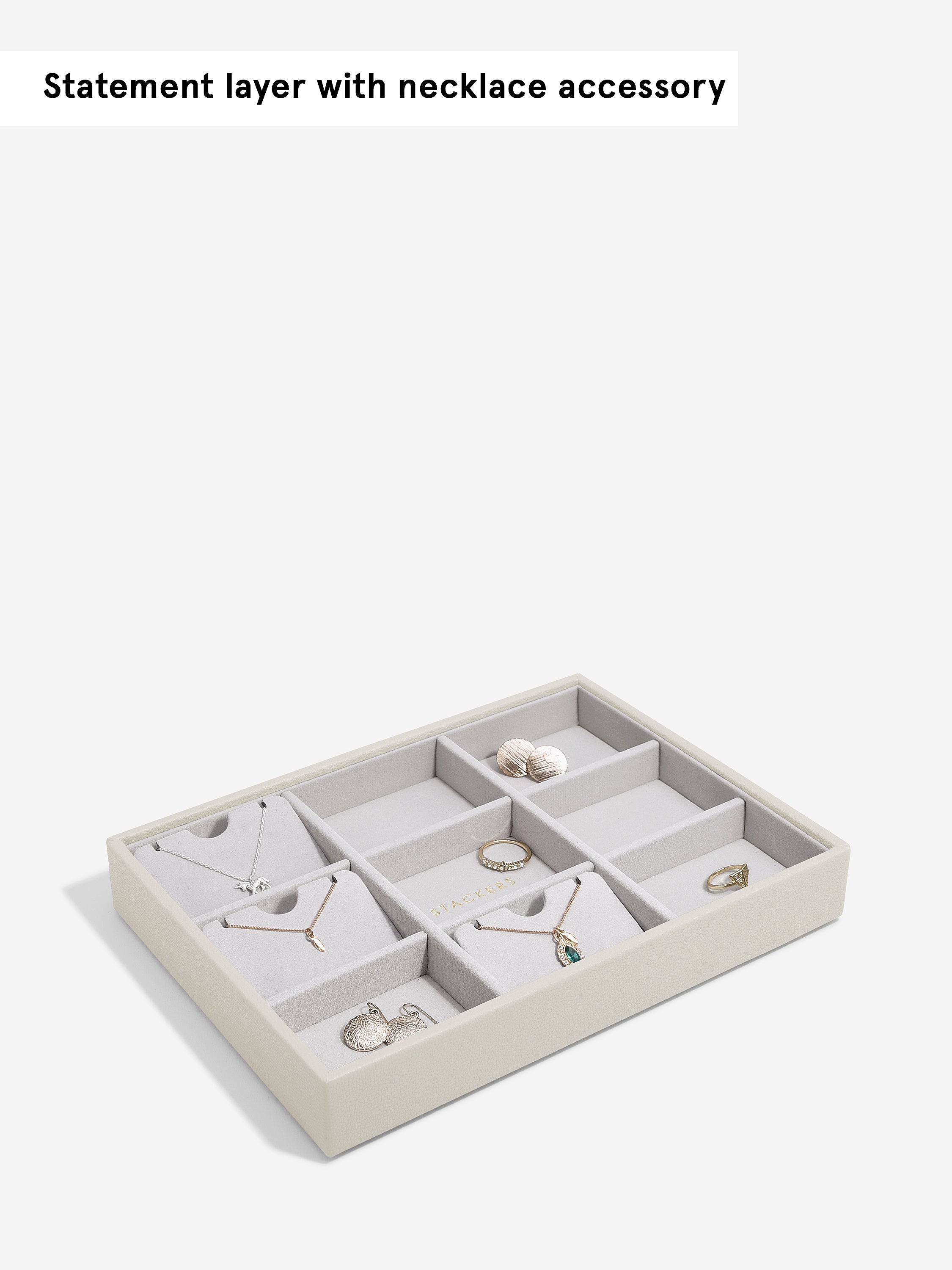 Stackers Standard Jewellery Layer for Classic Jewellery Box Oatmeal