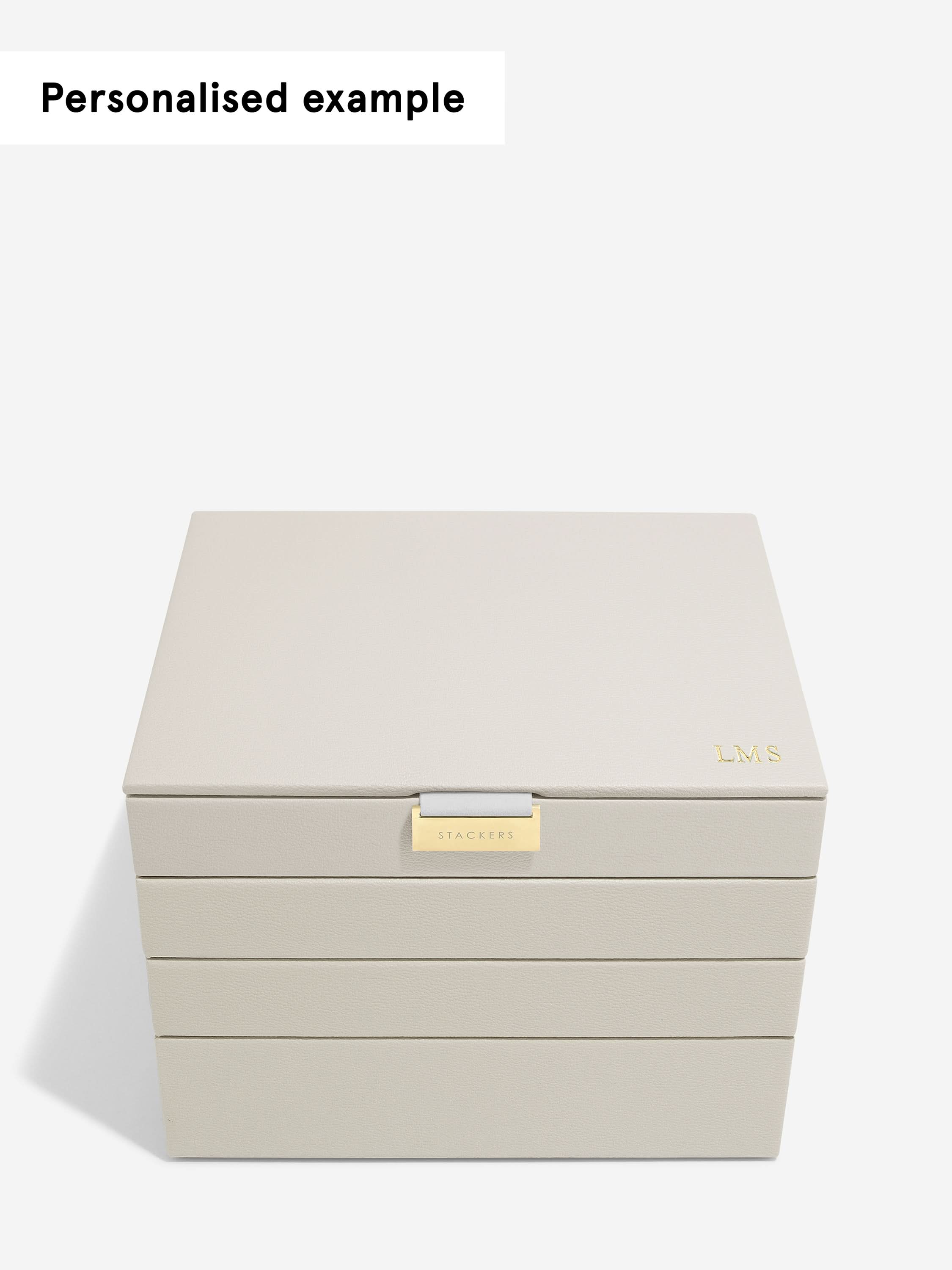 Stackers Klassieke Juwelendoos Set van 4 Havermout - Mystackers